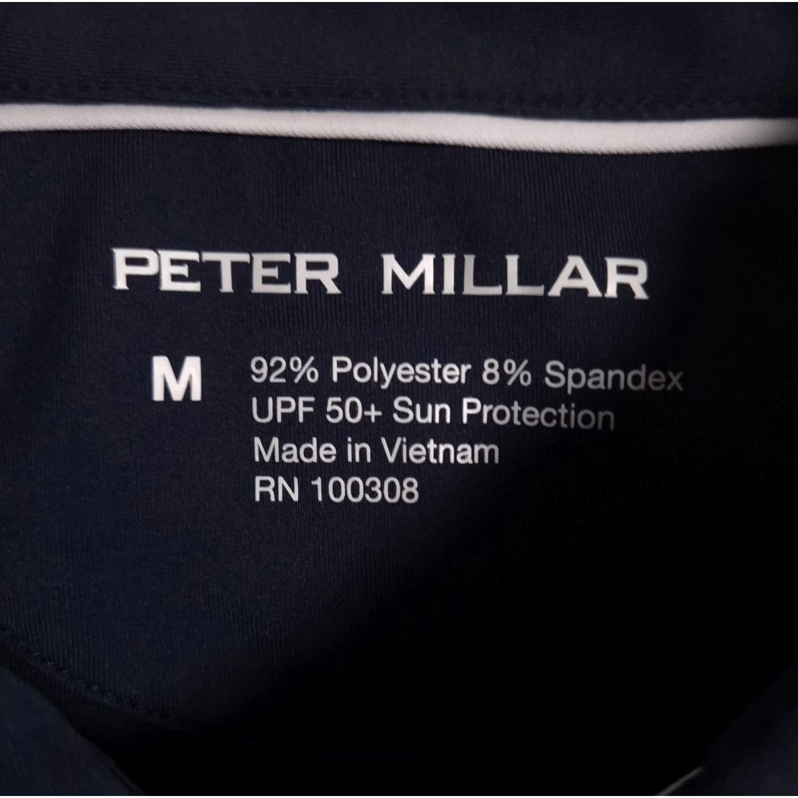 Peter Millar Peter Millar Polo Shirt Womens M Blue Solid Golf Short Sleeve Embroidered Bull Moose Tube Crown Logo Size M / US 6-8 / IT 42-44 - 5 Thumbnail