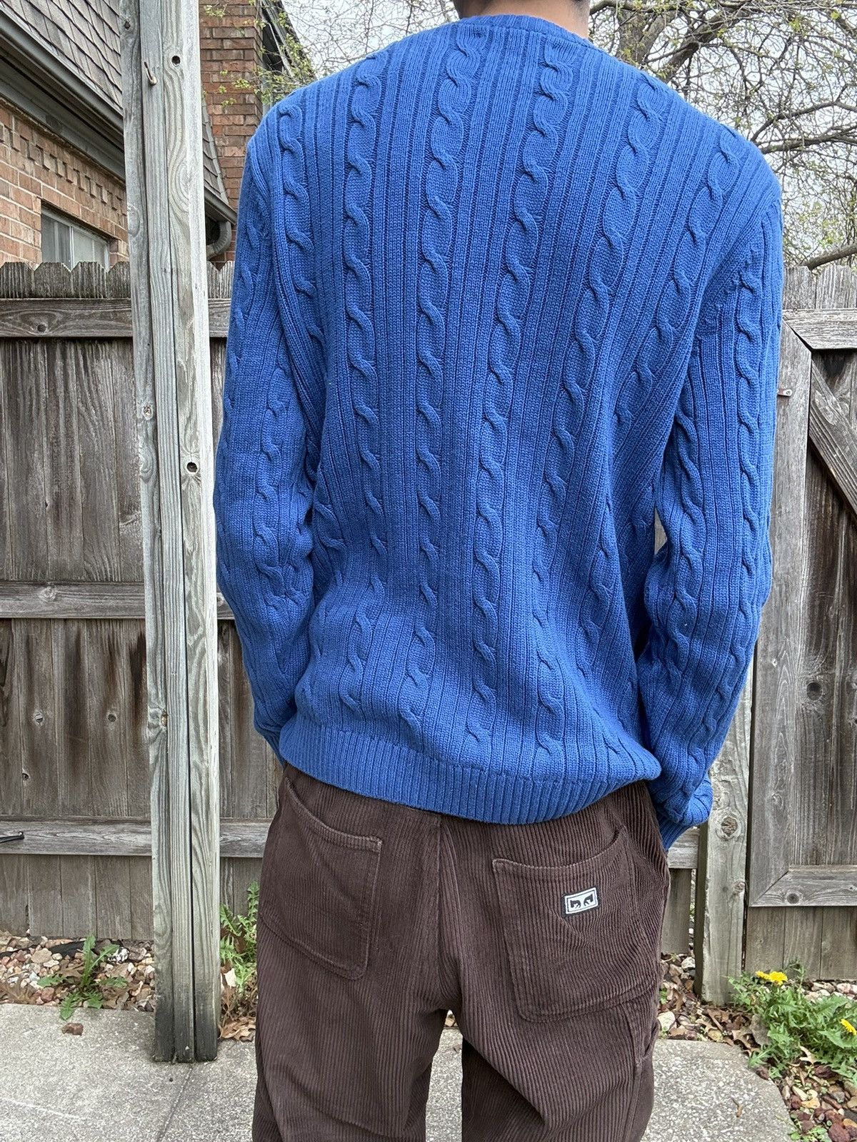 Chaps Chaps Pacific Royal Cable-Knit Cotton Crewneck Sweater Size US S / EU 44-46 / 1 - 7 Thumbnail