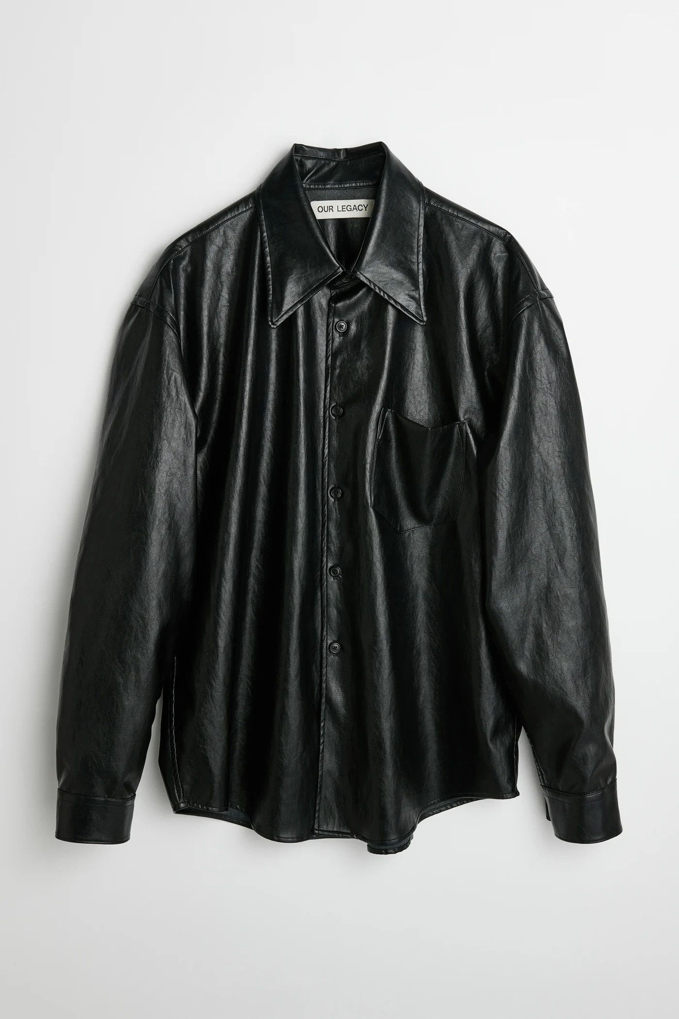 Our Legacy OUR LEGACY COCO 70S FAUX LEATHER SHIRT Size US M / EU 48-50 / 2 - 1 Thumbnail