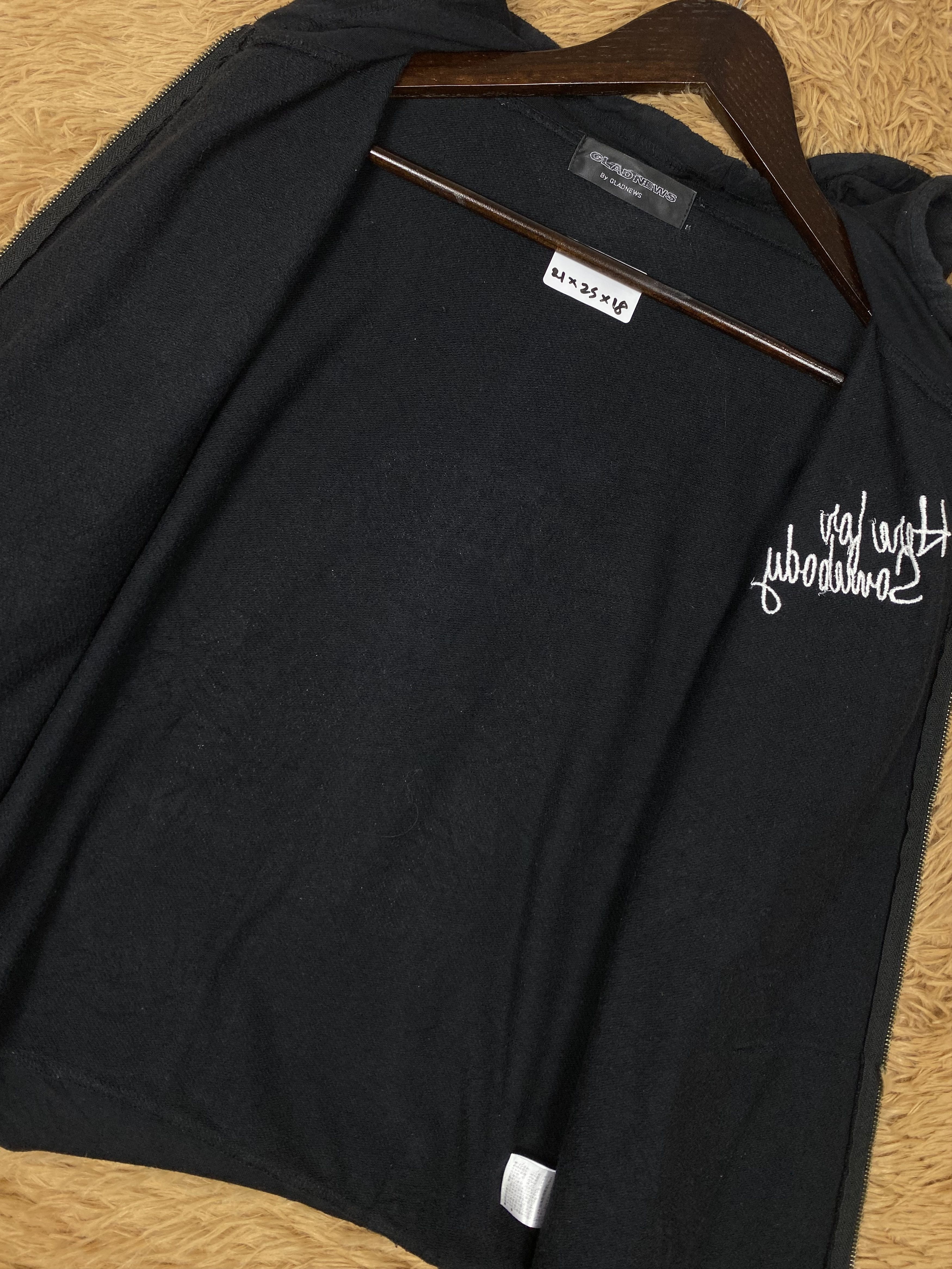Japanese Brand × Vintage Vintage Glad News Hoodies PS0259 Size US M / EU 48-50 / 2 - 6 Thumbnail