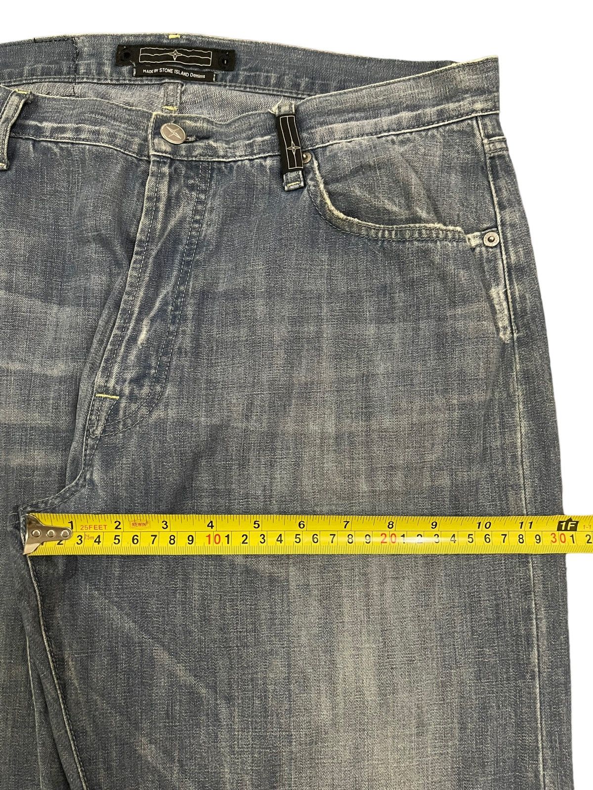 Stone Island Vintage Stone Island Denim Blue Wash Style Loose Jeans Size US 33 - 17 Thumbnail