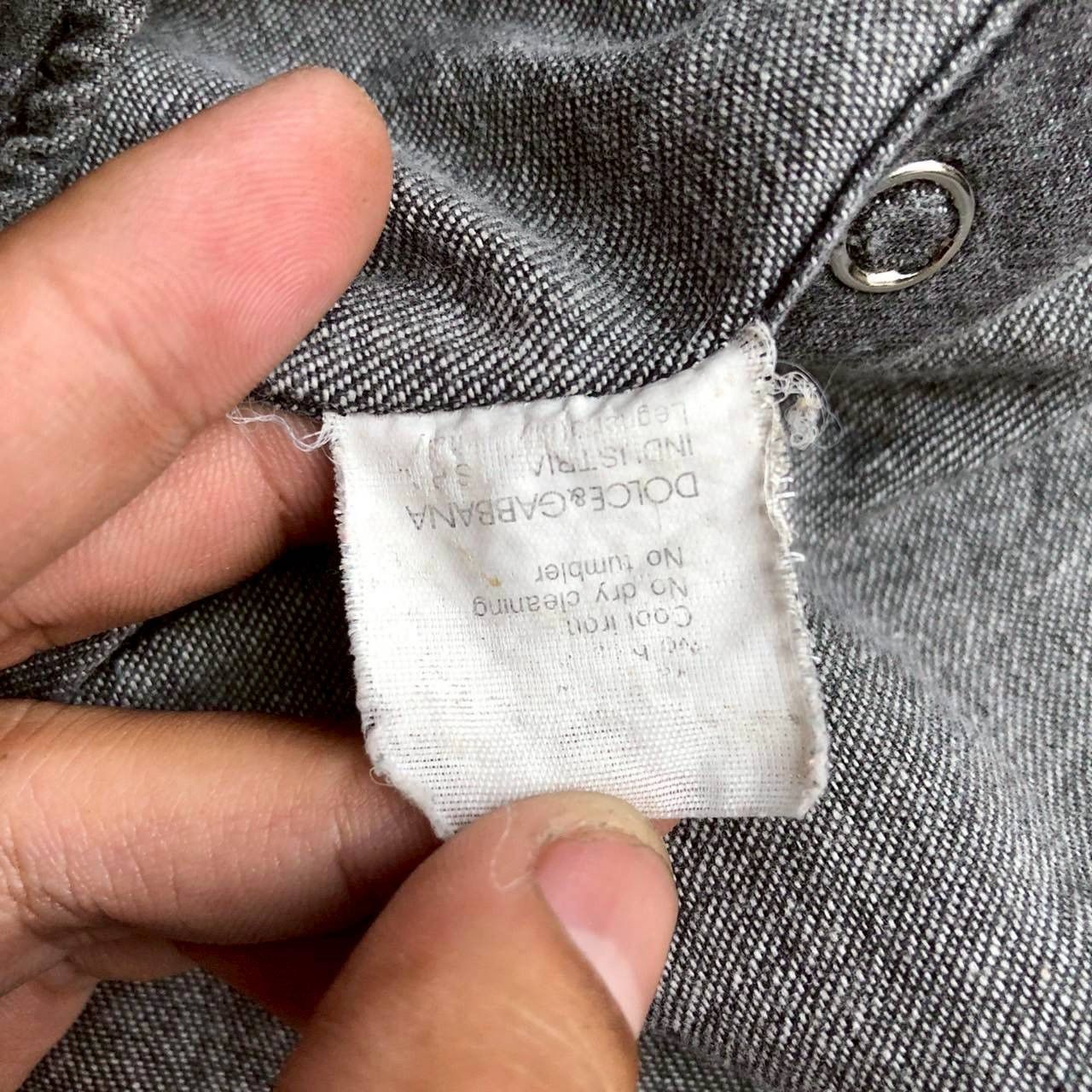 Dolce & Gabbana Dolce & Gabbana Sicilia Grey Denim Shirt Size S / US 4 / IT 40 - 9 Thumbnail