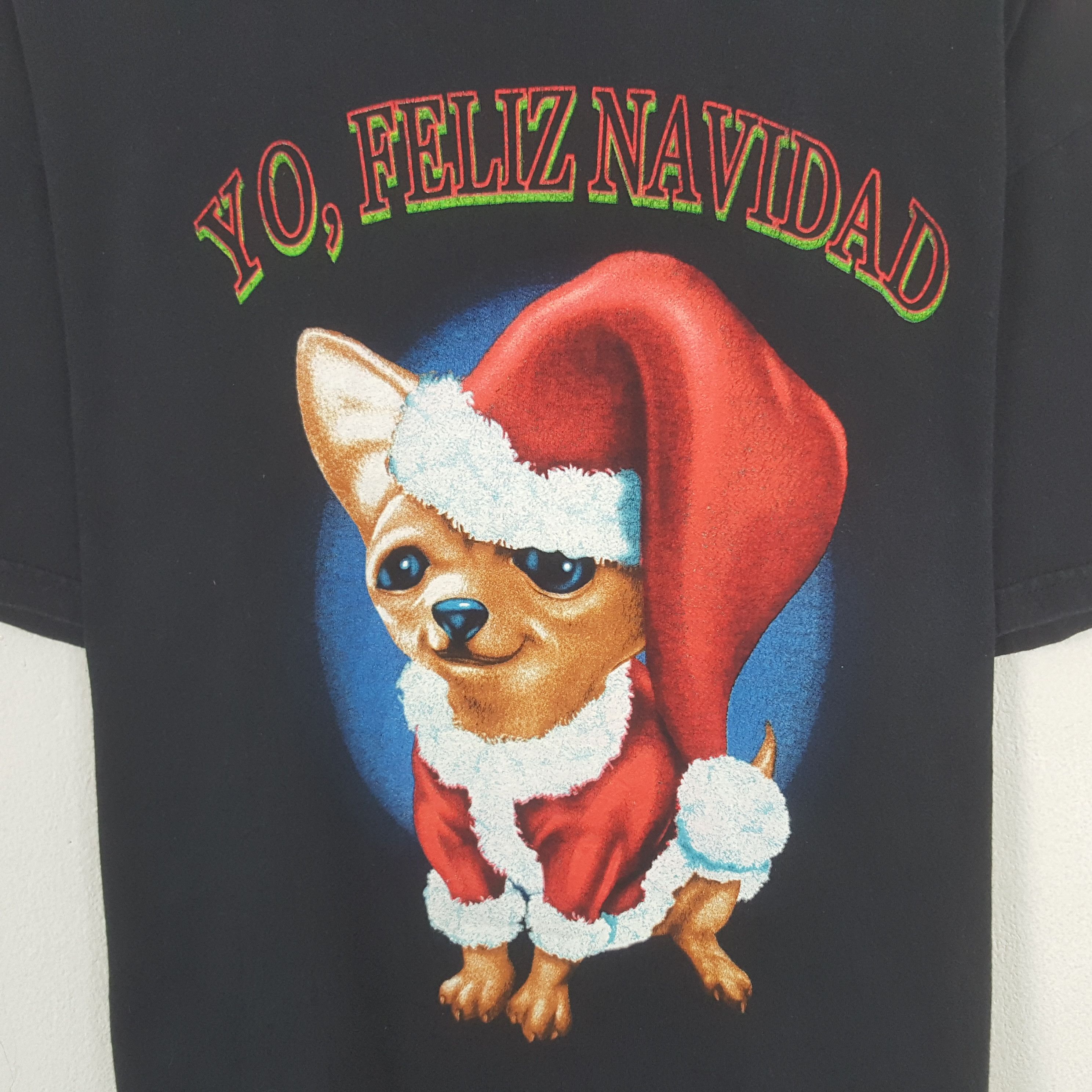 Other Vintage Taco Bell Dog Yo Feliz Navidad Tshirt Size US M / EU 48-50 / 2 - 2 Thumbnail