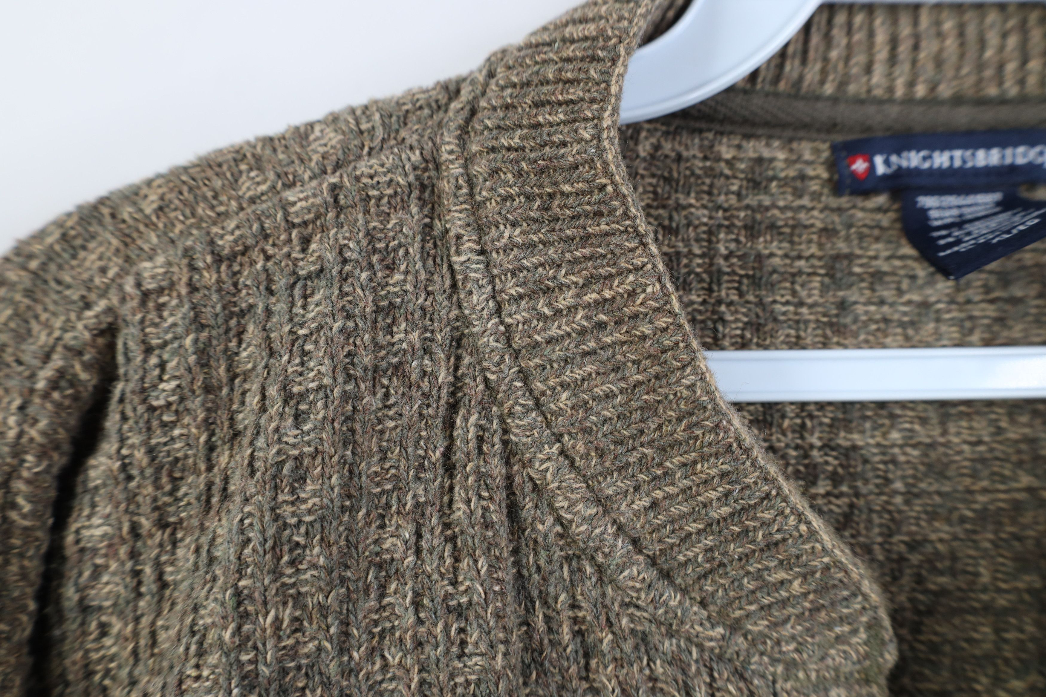 Vintage Vintage 90s Streetwear Cotton Blend Knit Henley Sweater Size US XL / EU 56 / 4 - 5 Thumbnail