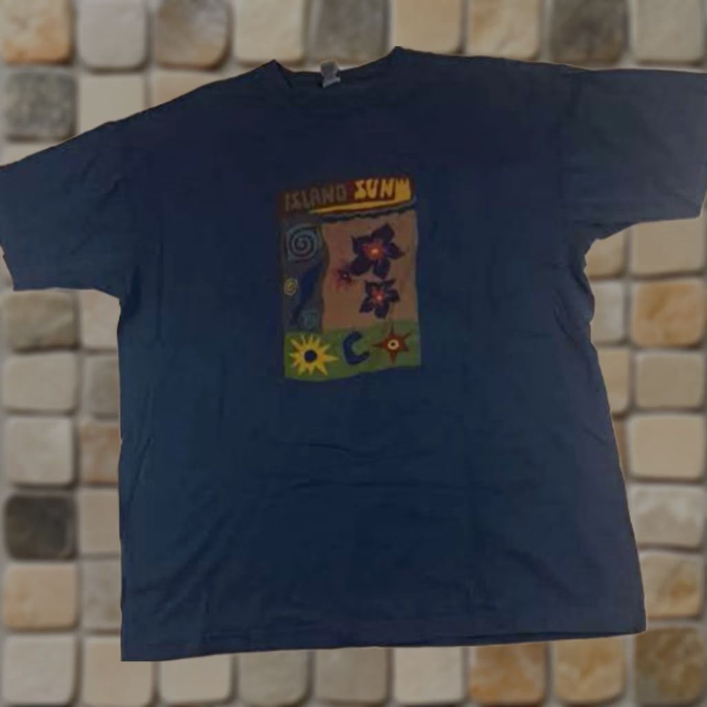 Gap Gap USA Made Rare Island Sun Summer Print XL Single Stitch T-Shirt Size US XL / EU 56 / 4 - 1 Thumbnail