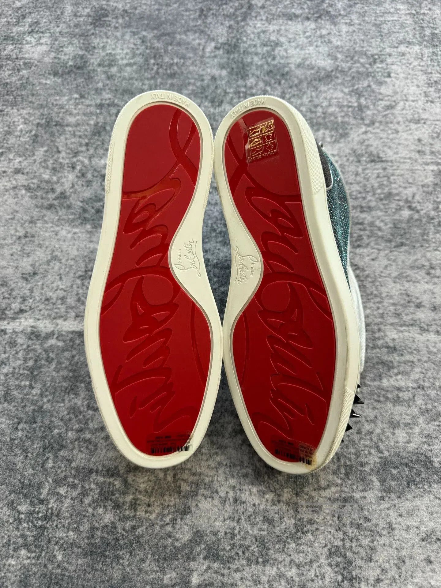 Christian Louboutin Christian Louboutin High-Top Sneakers with Studs. Size US 8.5 / IT 38.5 - 6 Thumbnail