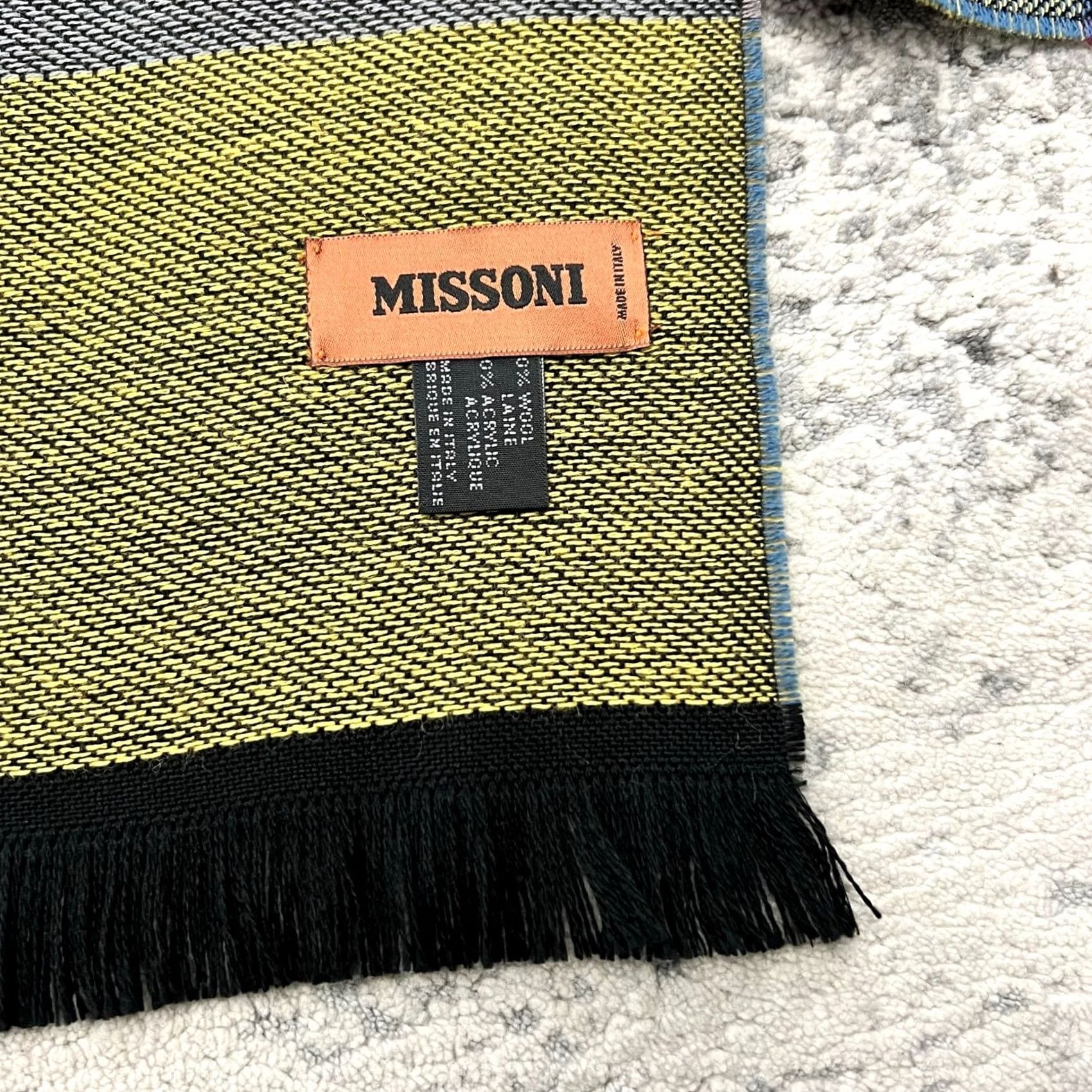 Missoni Missoni Scarf Womens Wool Blend Multicolored Made Italy Size Designer Size ONE SIZE - 4 Thumbnail
