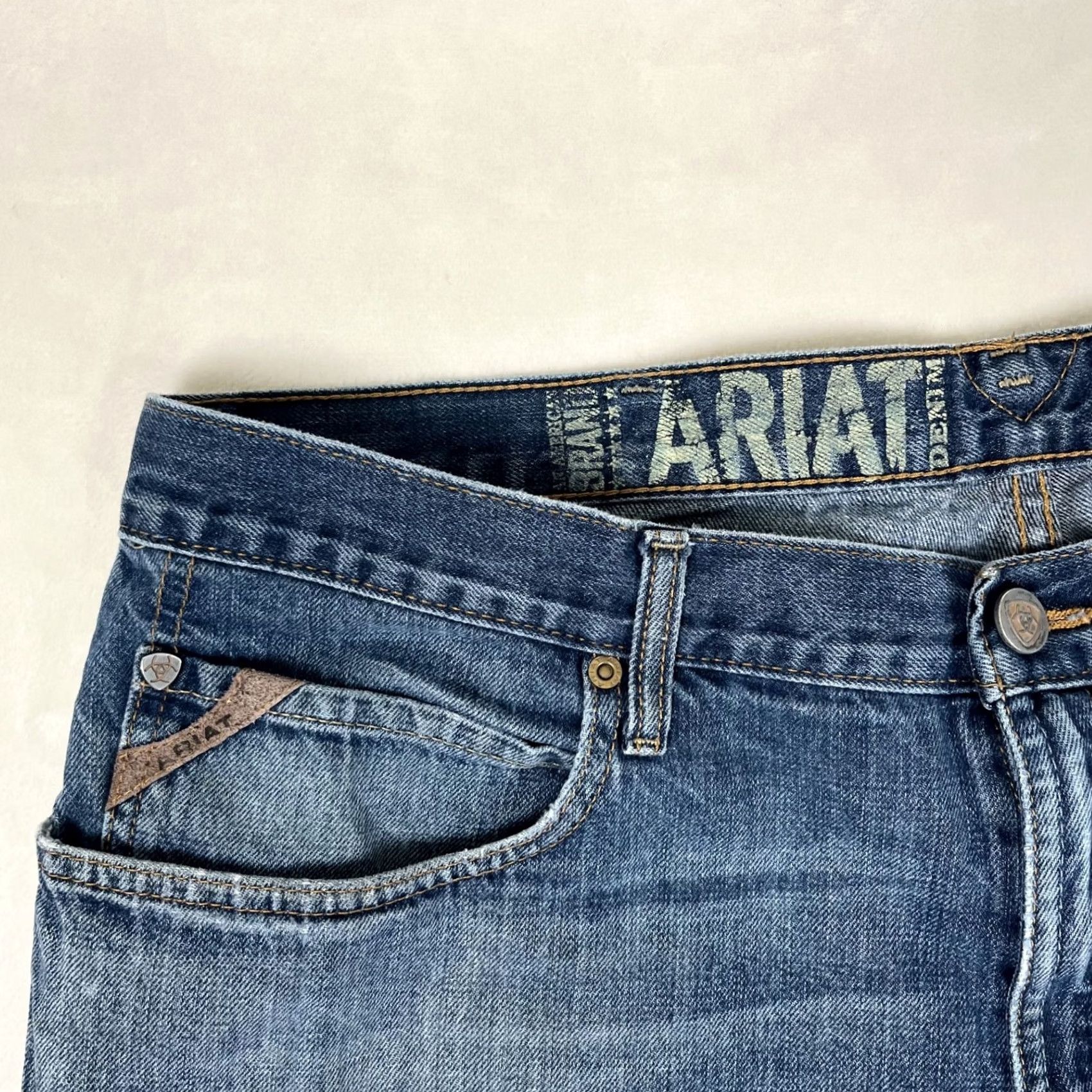 Ariat Ariat M4 Low Rise Boot Jeans Mens 40x32 Blue Relaxed Bootcut Stretch Denim Jeans Mens Regular Blue Size US 40 / EU 56 - 4 Thumbnail