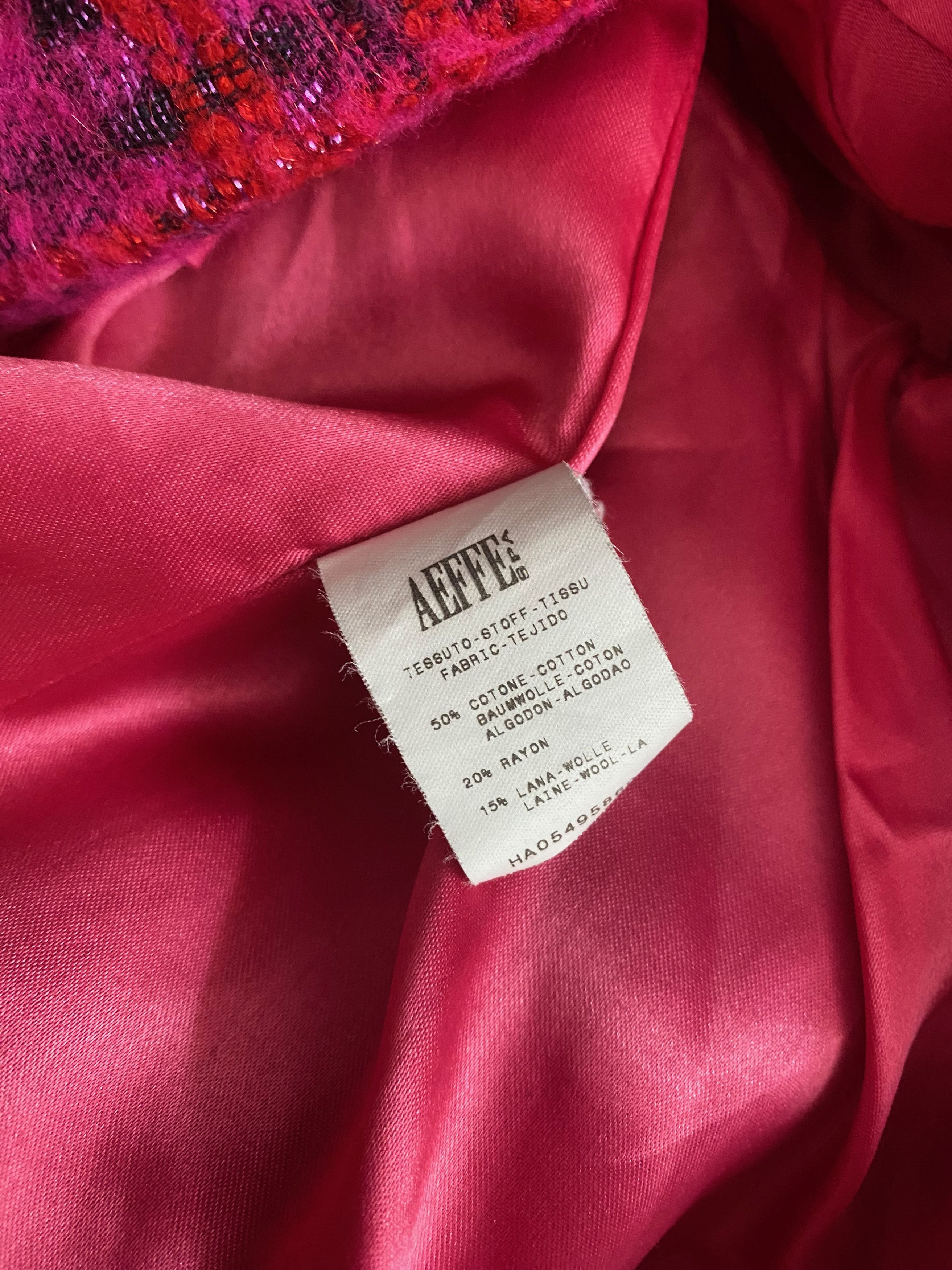 Moschino Moschino Cheap and Chic - Tweed Pink Blazer Size ONE SIZE - 14 Thumbnail