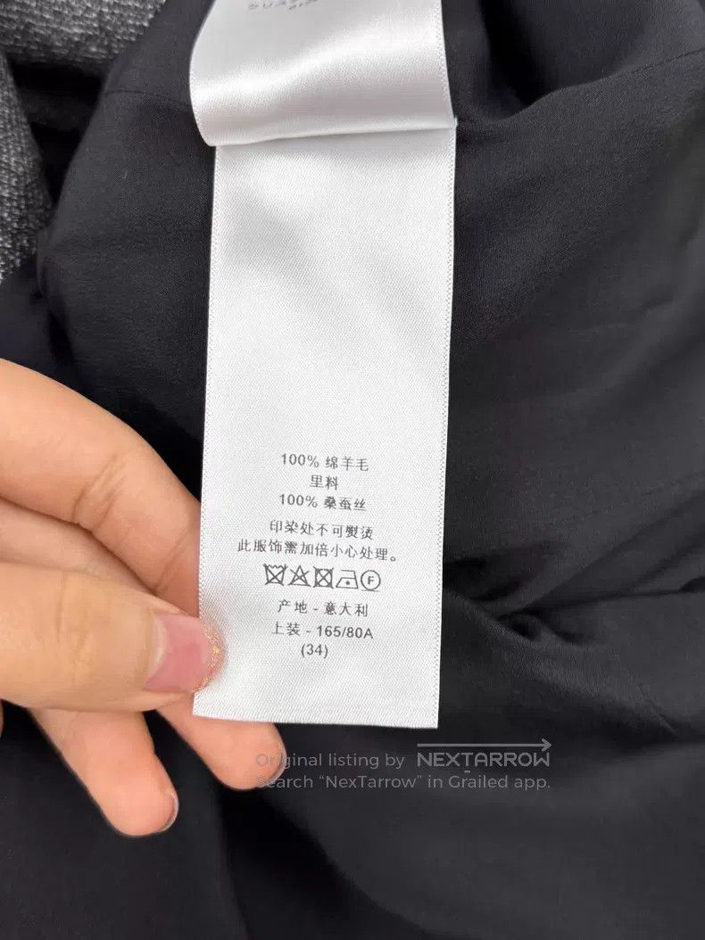 Dior Dior Gray letter suit jacket Size XXS / US 00 / IT 34 - 7 Thumbnail