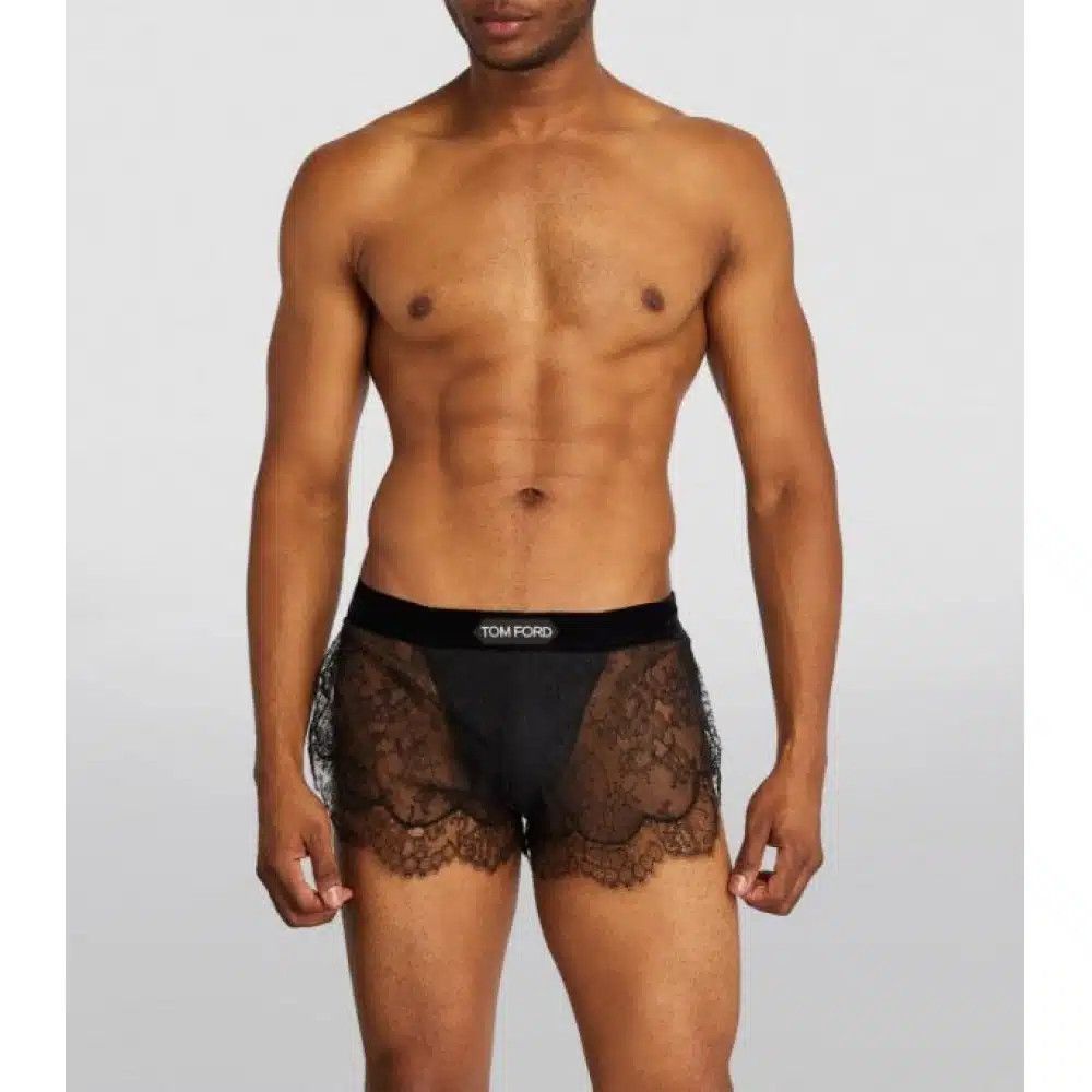 Tom Ford o1loc1c0625 IST4L18 Size: XXL /Lace Logo Boxer Short Black Size ONE SIZE - 2 Thumbnail