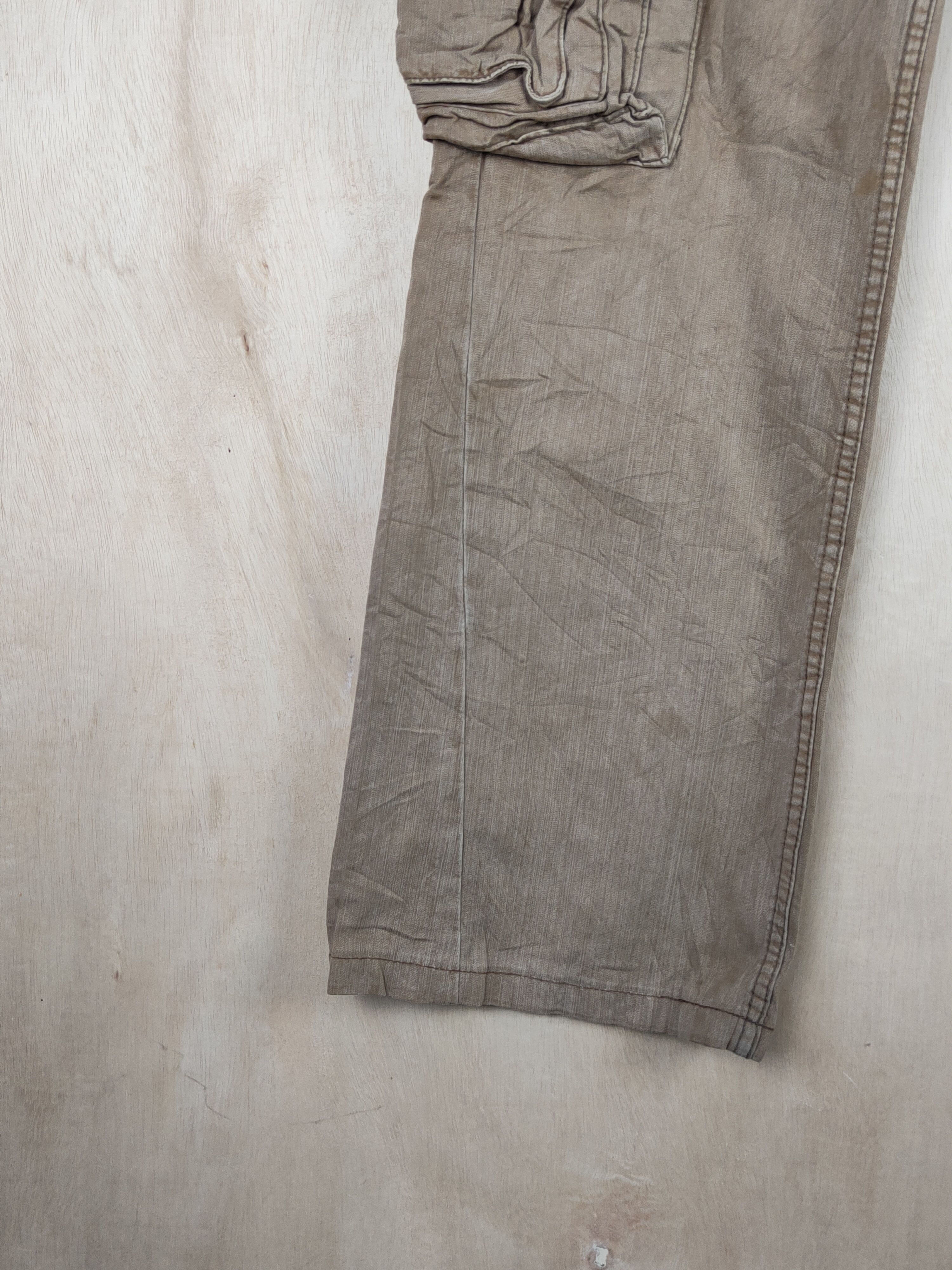 Japanese Brand DL Surplus Brown Multipocket Tactical Cargo Pants #S2444 Size US 30 / EU 46 - 4 Thumbnail