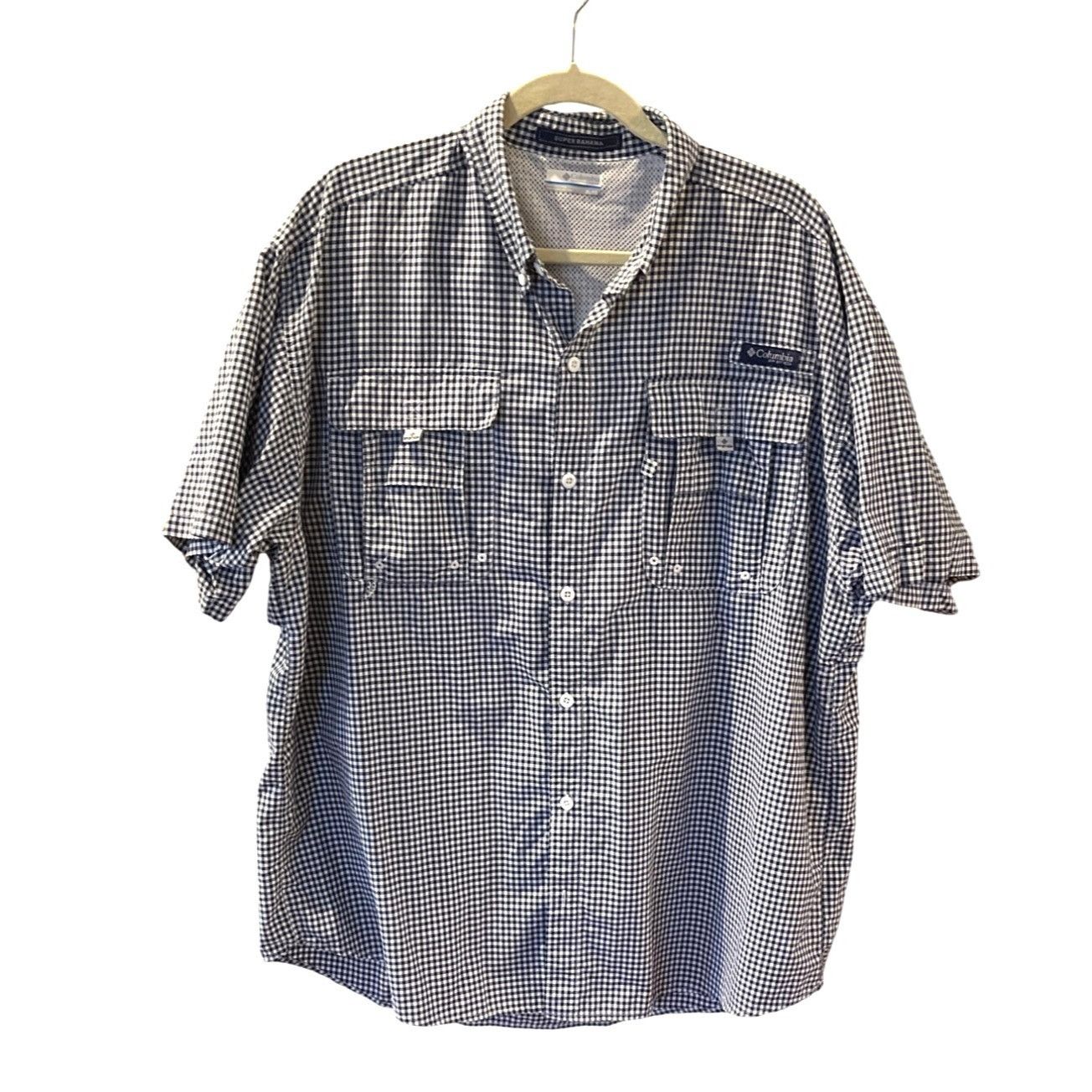 Columbia Columbia PFG Super Bahama Mens Short Sleeve Fishing Shirt XL Size US XL / EU 56 / 4 - 1 Thumbnail