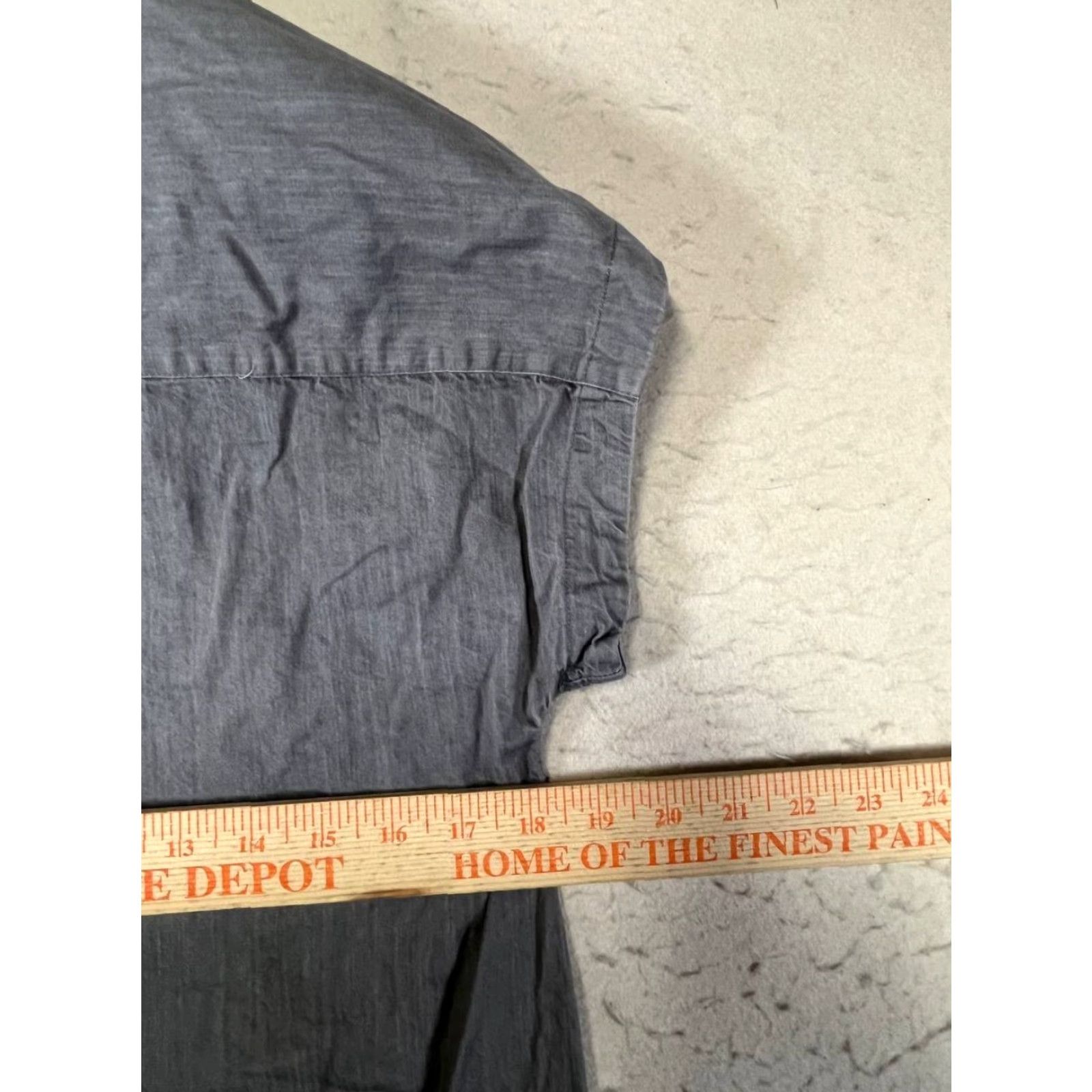 Everlane Everlane Shirt Dress Gray Women's Size S Button Up 100% Cotton/Viscose Pockets Utility Midi Dress Short Sleeve Collared Button Vintage: No Size S / US 4 / IT 40 - 3 Thumbnail