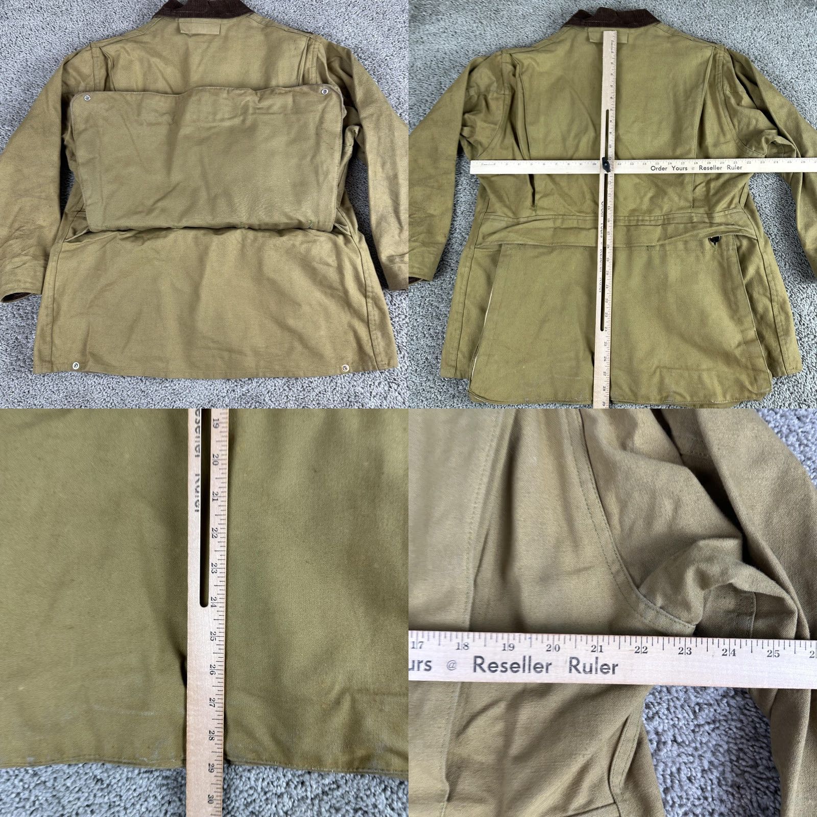 Vintage VINTAGE Allen Sportwear Hunting Jacket Mens 42 Canvas Corduroy Game Bag 60s Size US XS / EU 42 / 0 - 9 Thumbnail