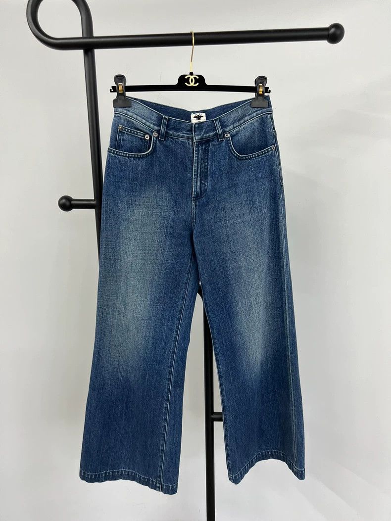 Dior Dior Classic Wide-Leg Jeans - dmc Size US 34 / EU 50 - 1 Thumbnail