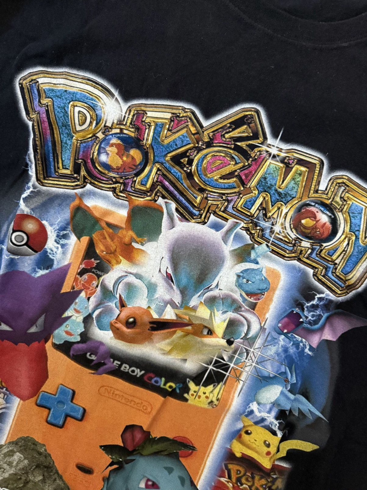 Other DBRUZE Pokemon Gameboy Color Black T Shirt Sz XL SUPER RARE Size US XL / EU 56 / 4 - 6 Thumbnail