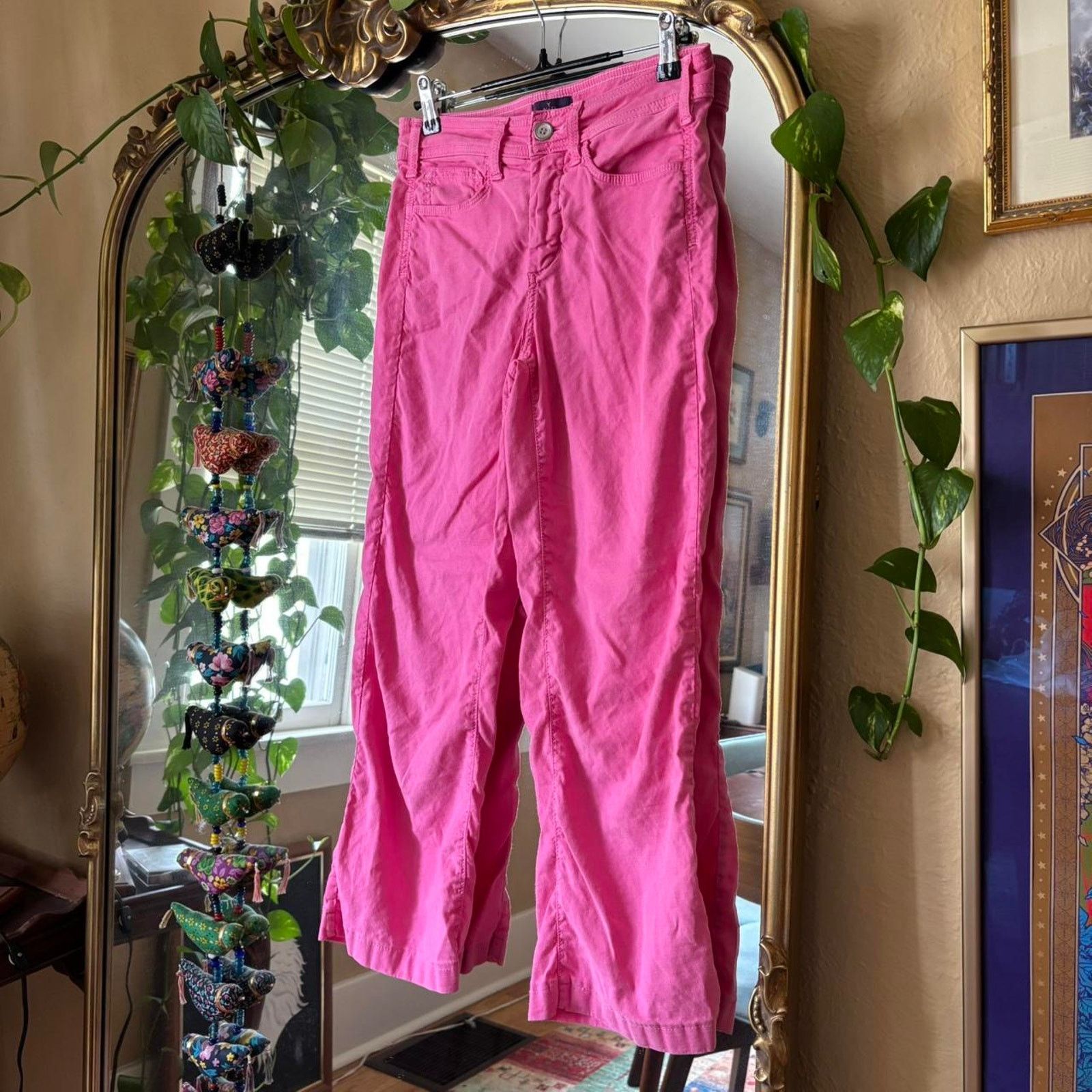 NYDJ NYDJ Pink Linen Trousers 0 Designer Quality Summer Vacation Size 25" / US 0 / IT 36 - 2 Thumbnail