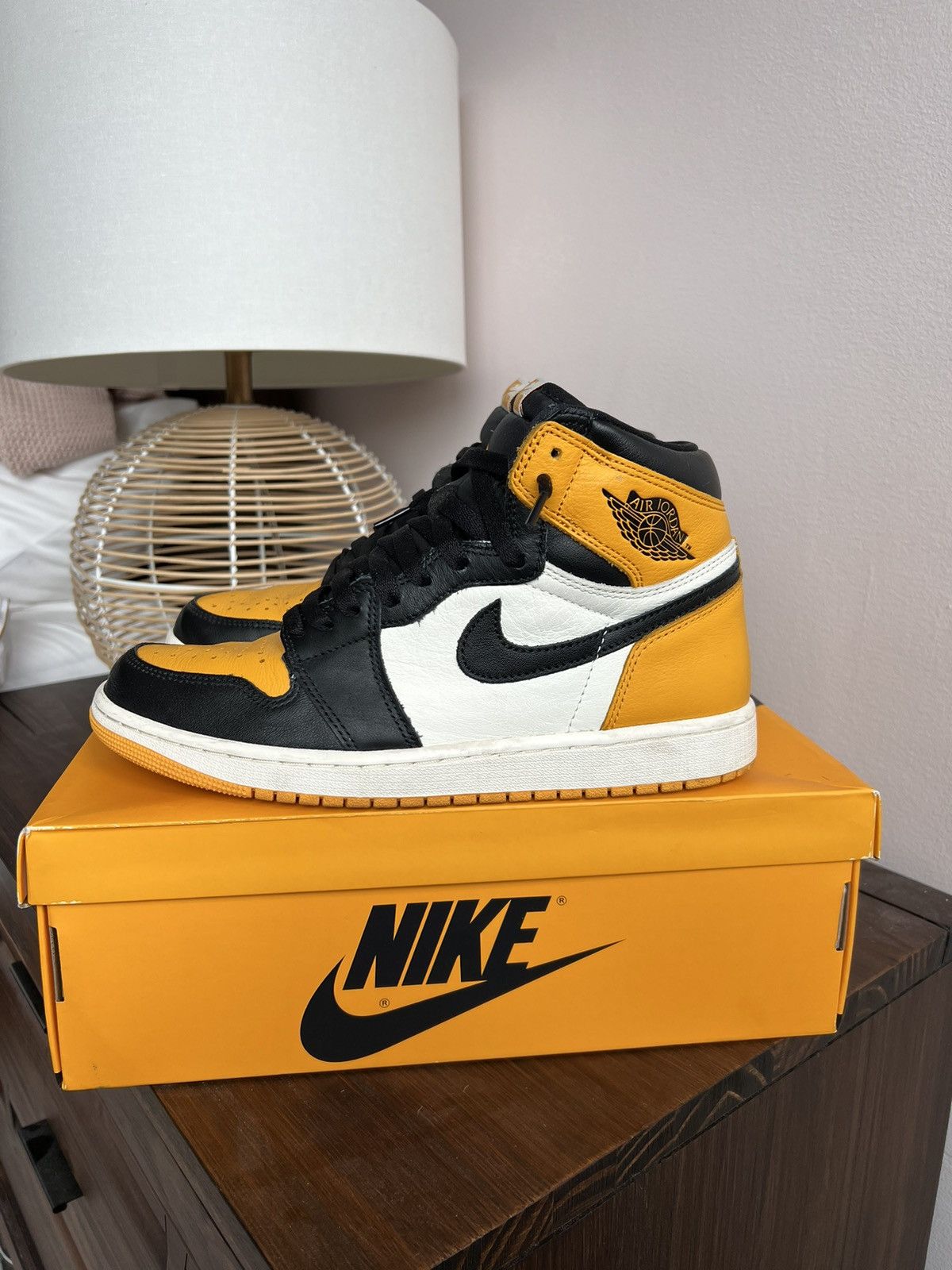 image of Air Jordan 1 “Yellow Toe” Shoes, Men's (Size 10)