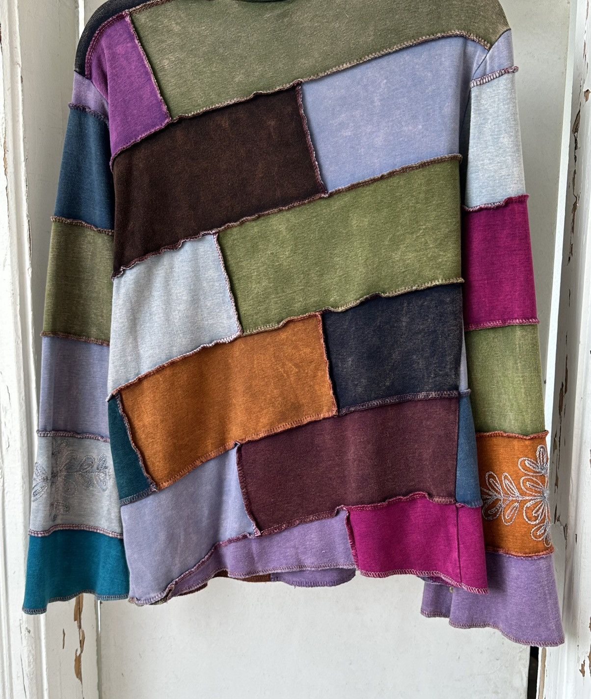 Vintage Sewn in Pieces Multicolor Jumper