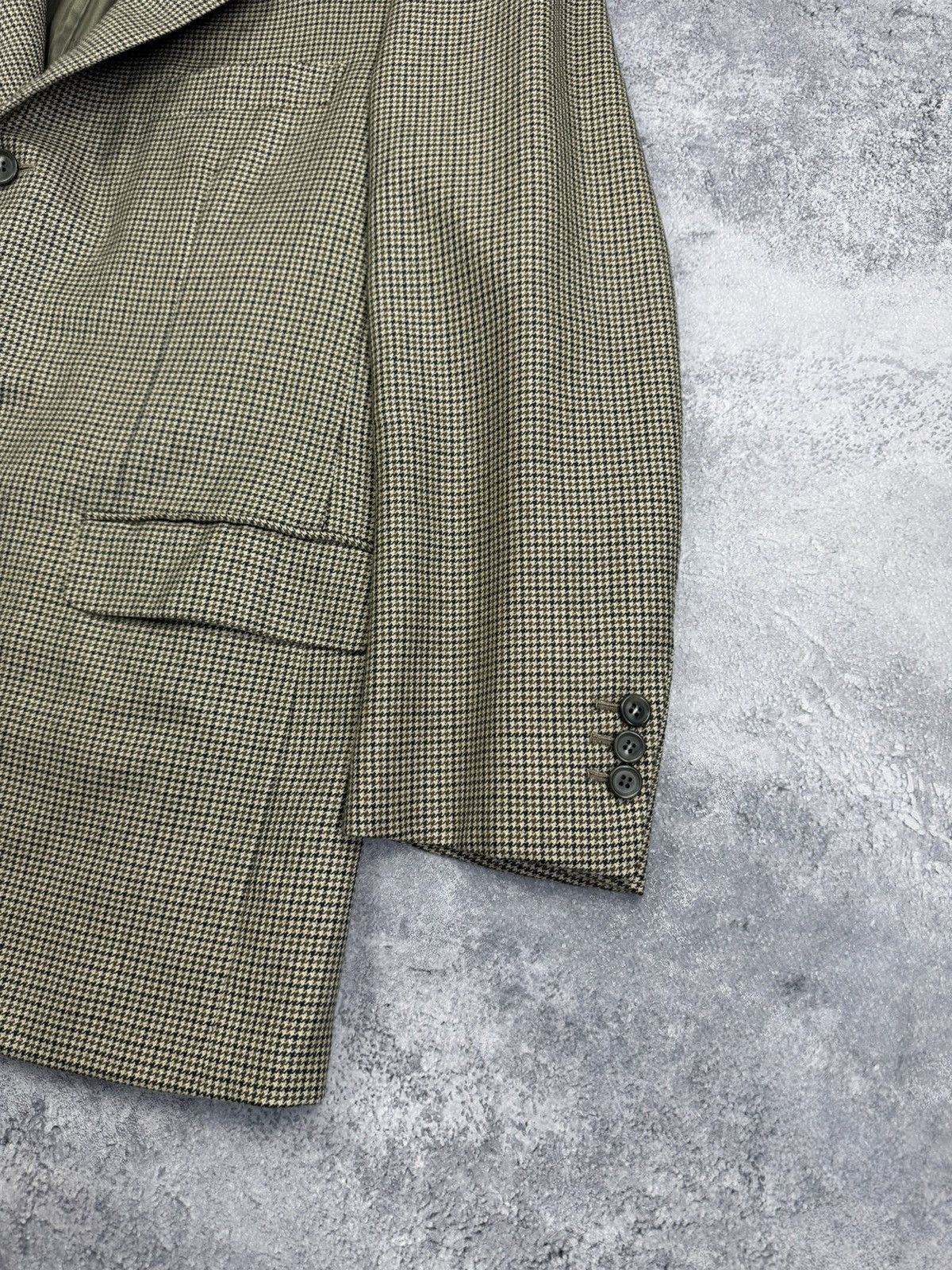 Brioni Brioni 100% Cashmere Houndstooth Blazer Jacket Size 40R - 7 Thumbnail