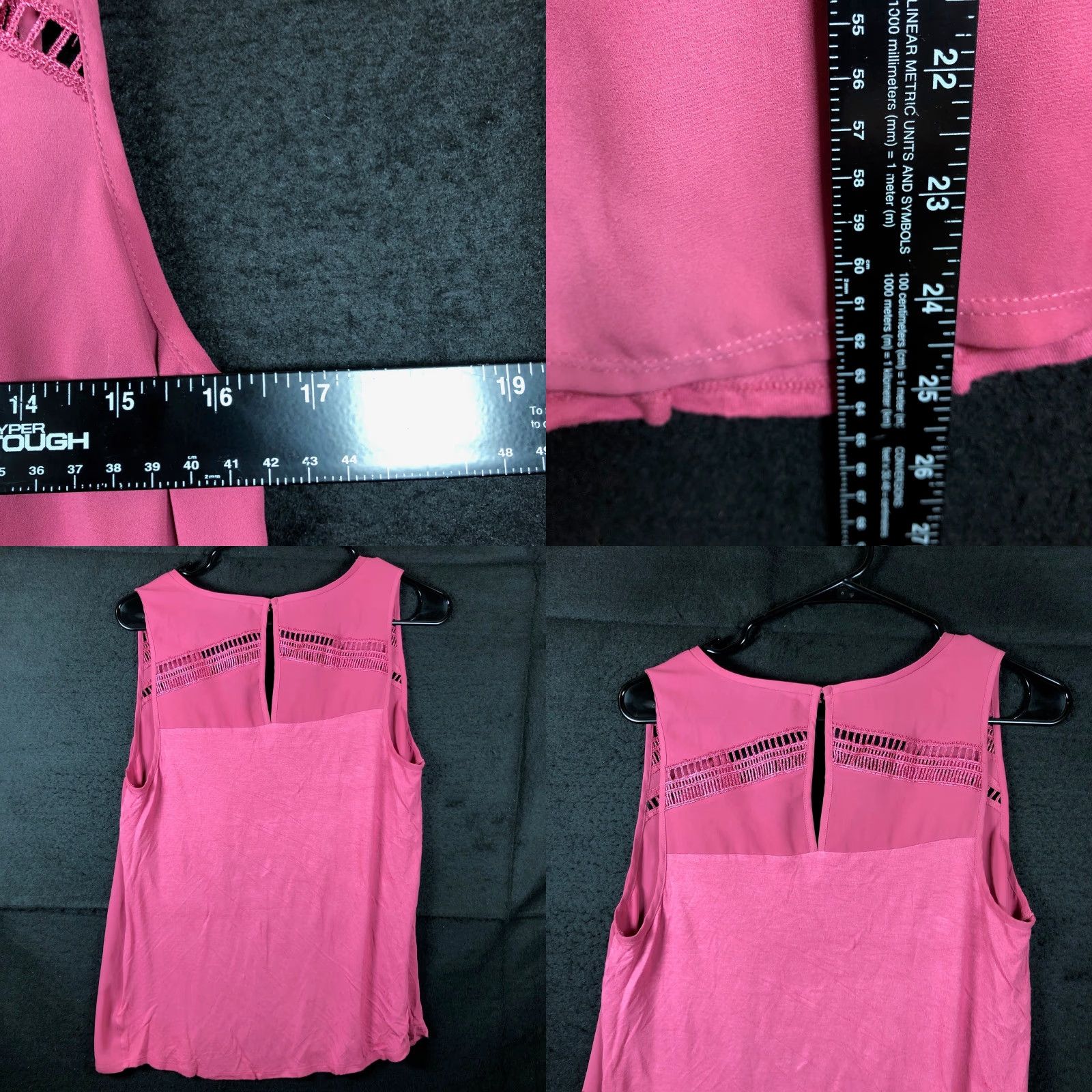 Express Express Blouse Sleeveless V-Neck Berry Pink M Medium Women Wet? Size M / US 6-8 / IT 42-44 - 8 Thumbnail