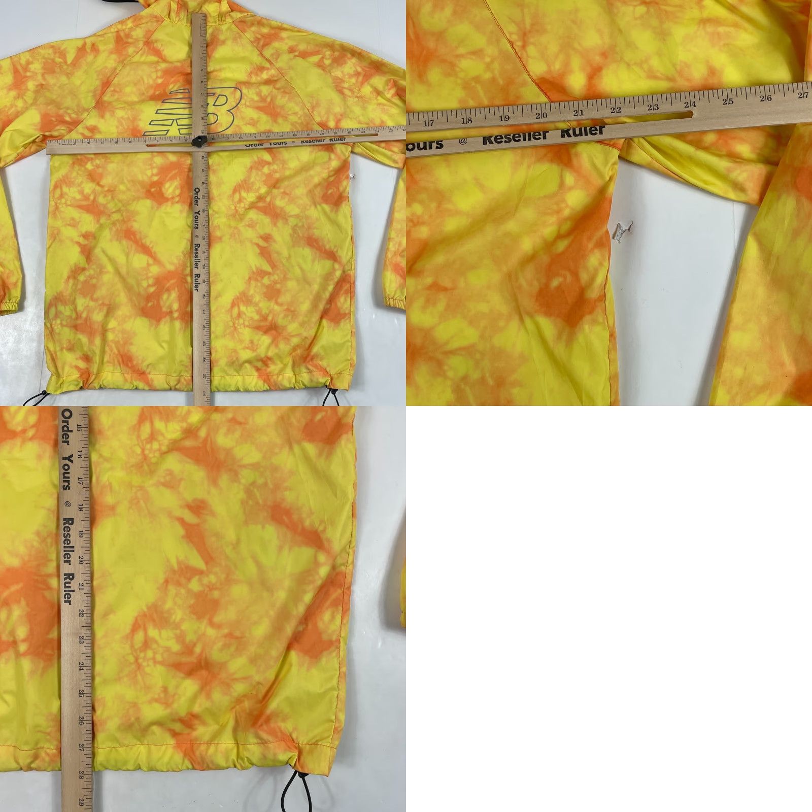 New Balance New Balance Jacket Mens M Yellow Tie Dye Hooded Full Zip Windbreaker Casual Outdoor Size US M / EU 48-50 / 2 - 9 Thumbnail