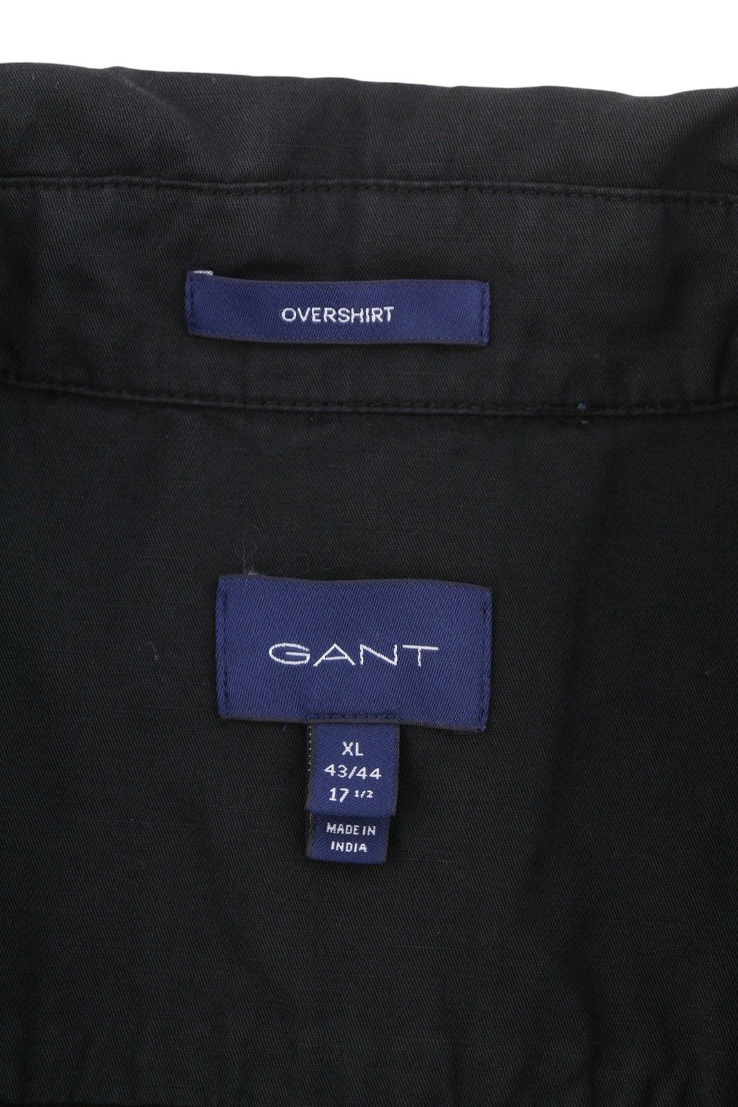 Gant GMNT DYED OVERSHIRT XL Black Linen Blend Button 87520 Size US XL / EU 56 / 4 - 6 Thumbnail