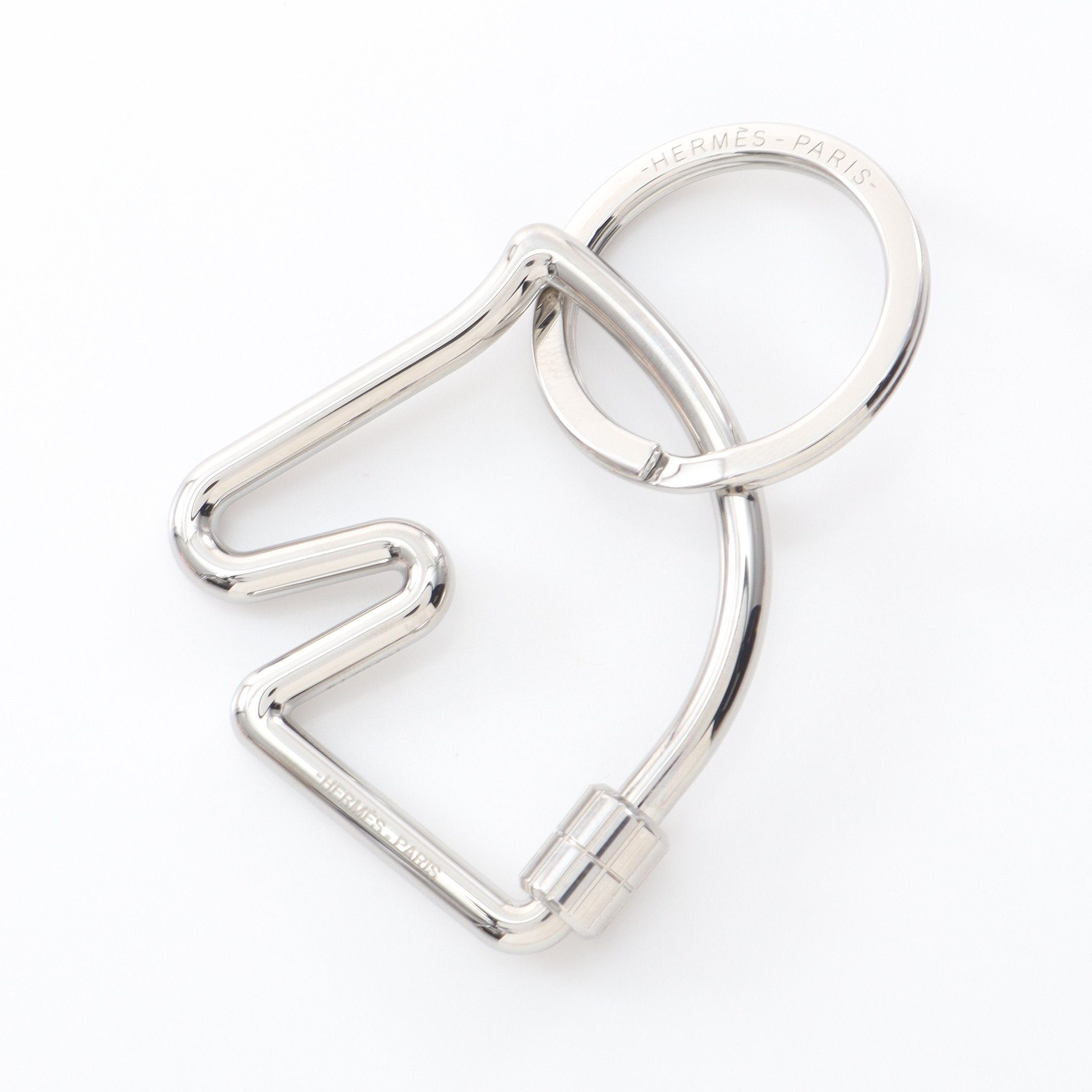 Hermes Hermes Cheval Key Ring Silver Size ONE SIZE - 1 Thumbnail