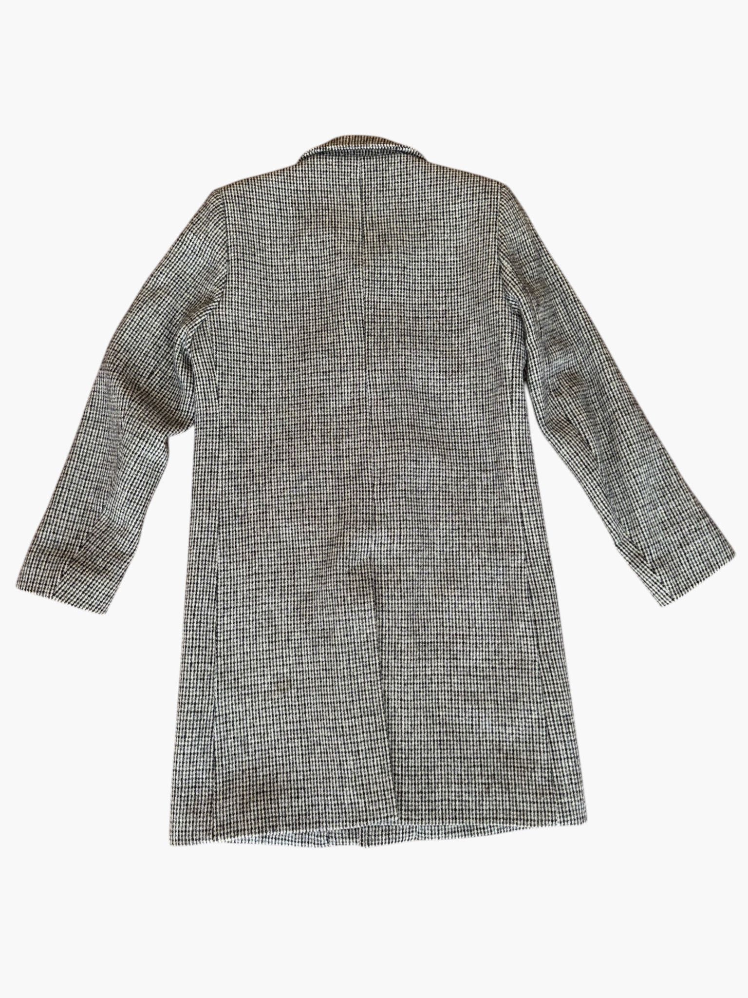Sandro 🇫🇷 Sandro Paris - Grey Harris Tweed Wool Overcoat Size US M / EU 48-50 / 2 - 2 Thumbnail