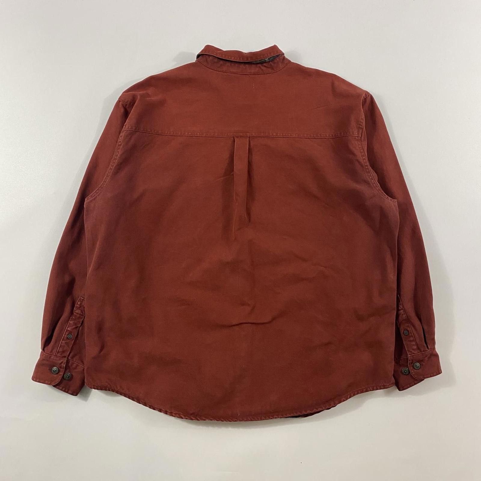 Other Vintage Red Button Up Flannel Lined Shirt Size US L / EU 52-54 / 3 - 2 Thumbnail