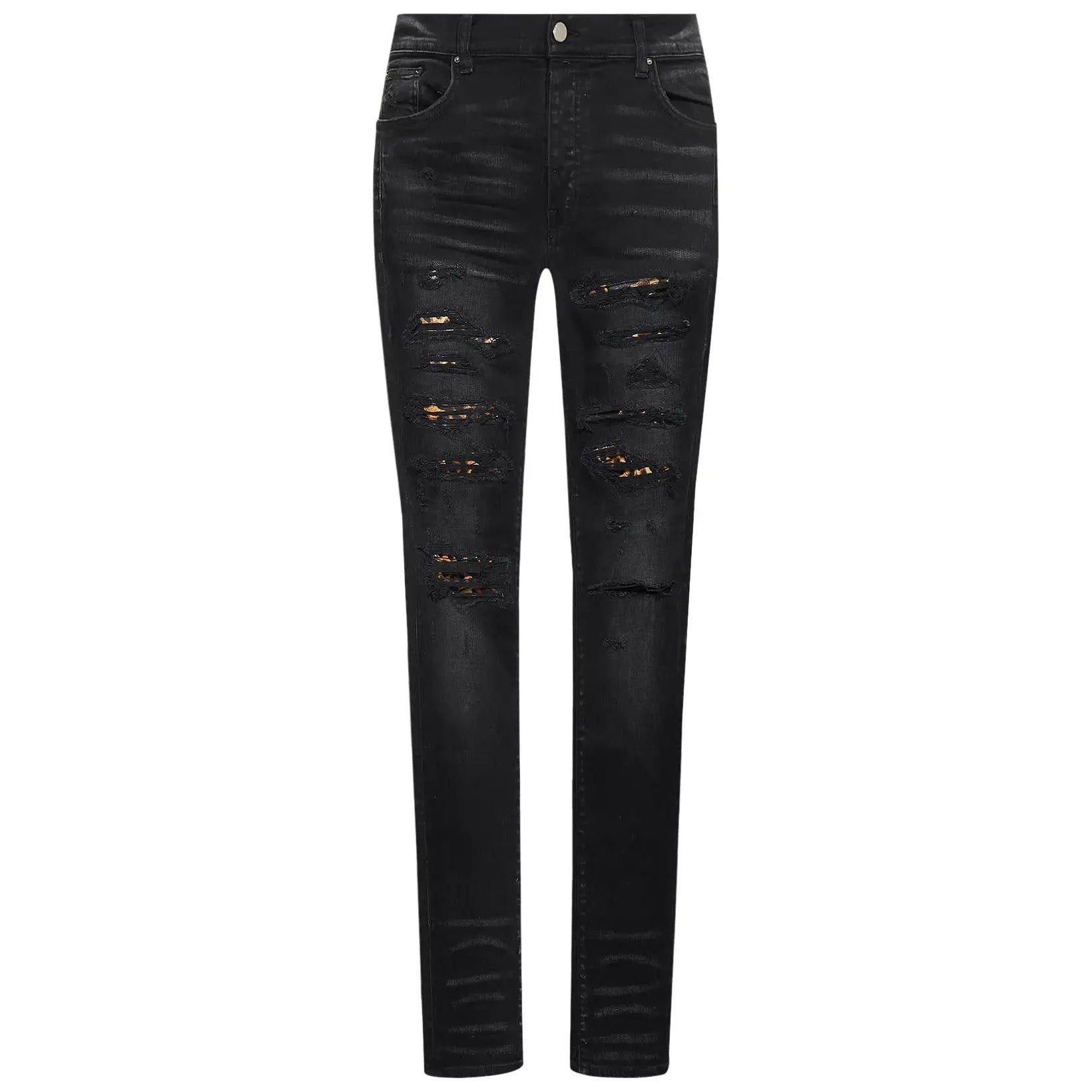 Amiri Leopard Thrasher Jean Aged Black Size US 28 / EU 44 - 1 Preview