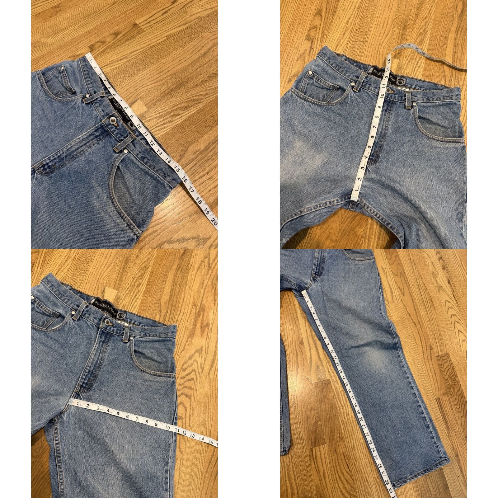 Levi's VINTAGE Levi's SilverTab Jeans Straight 32x29 Denim Blue Men Regular 90s Grunge USA Kid - (adjusted to fit rules) Size US 32 / EU 48 - 8 Thumbnail