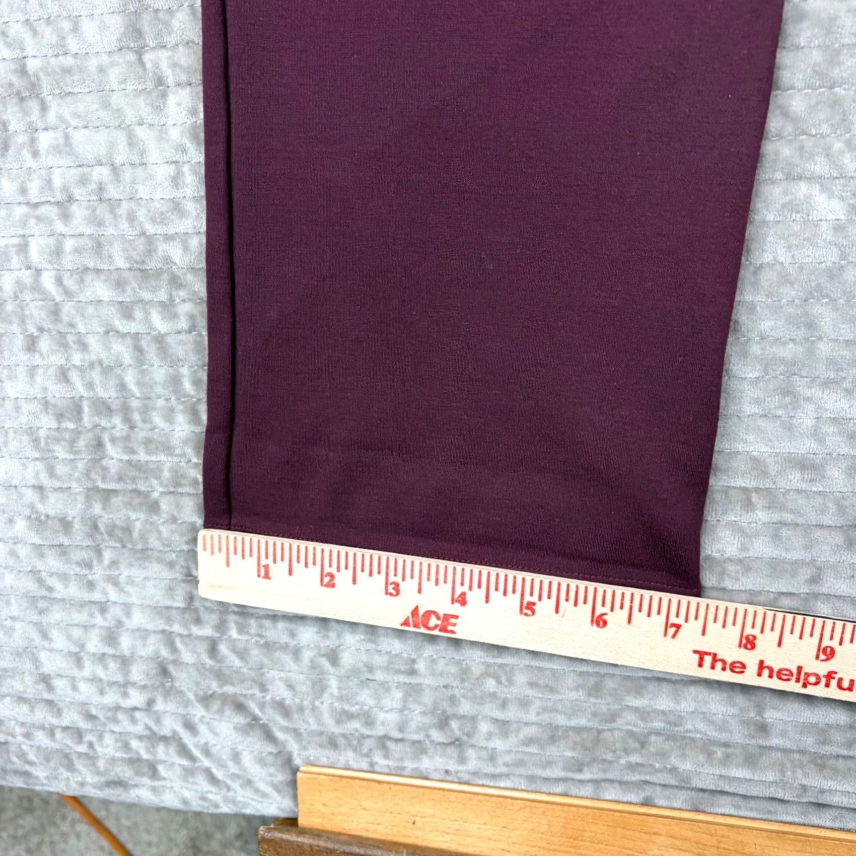 Vintage Betabrand Dress Pants Yoga Pants Burgundy Wine Straight Leg Petite Medium W0076-WN Size 32" / US 10 / IT 46 - 3 Thumbnail