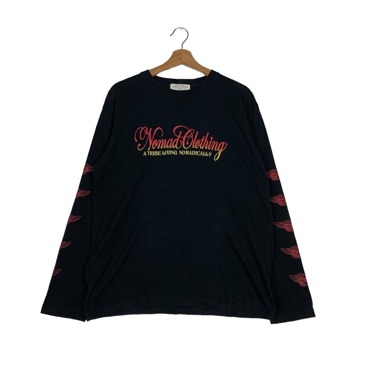 Japanese Brand NOMAD CLOTHING A TRIBE LIVING NOMADICALLY LS TEES #0190-C9 Size US L / EU 52-54 / 3 - 1 Thumbnail