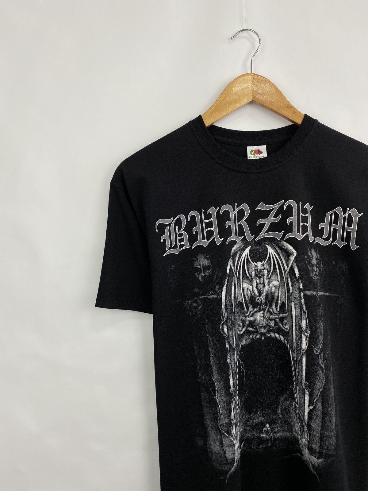 Fruit Of The Loom Vintage Burzum Det Som Engang Var Blackmetal T-Shirts Rare Size US M / EU 48-50 / 2 - 2 Thumbnail