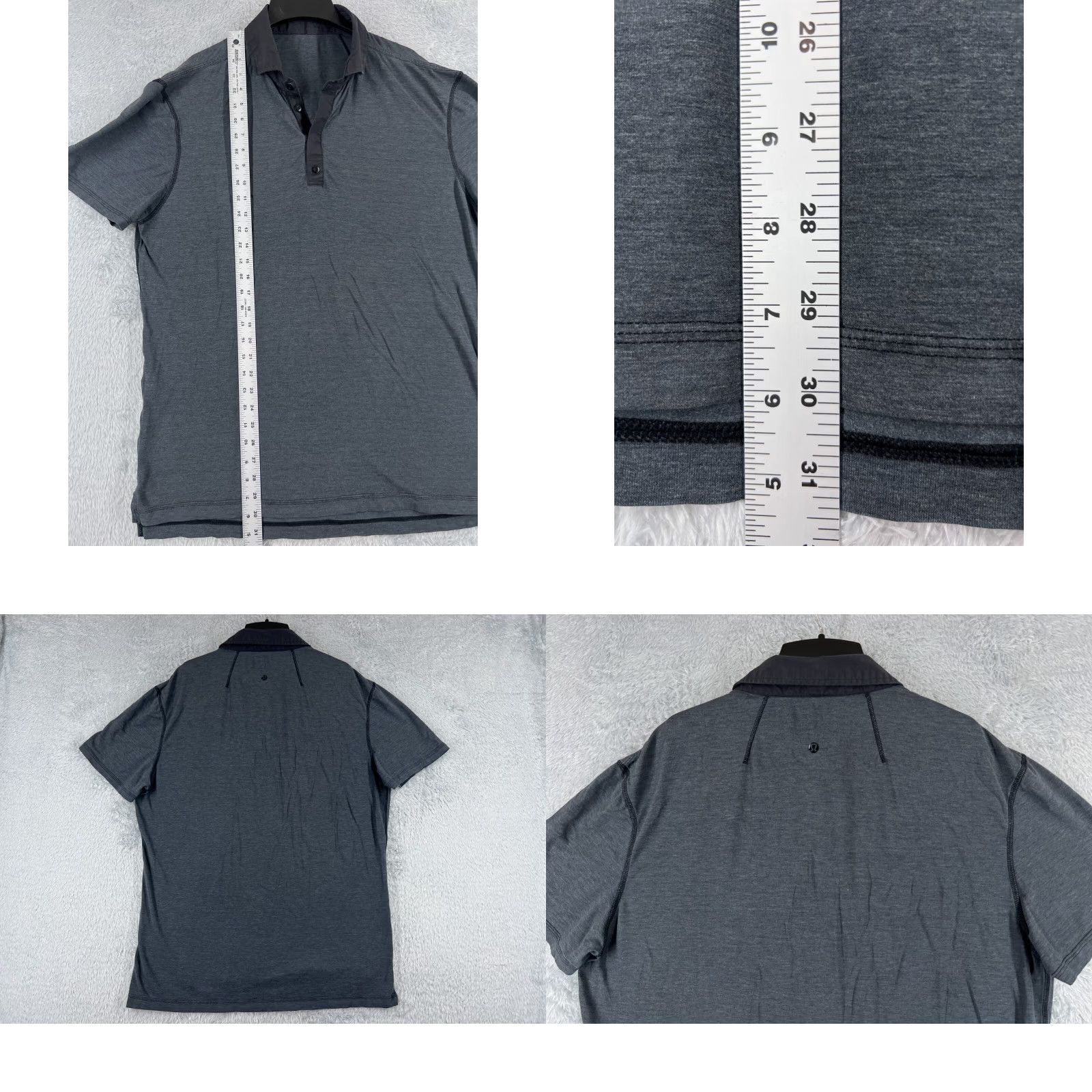 Lululemon Lululemon Polo Shirt Men XL Gray Short Sleeve Golf Polo Shirt Casual Workwear Sports Driving Golf Size US XL / EU 56 / 4 - 8 Thumbnail