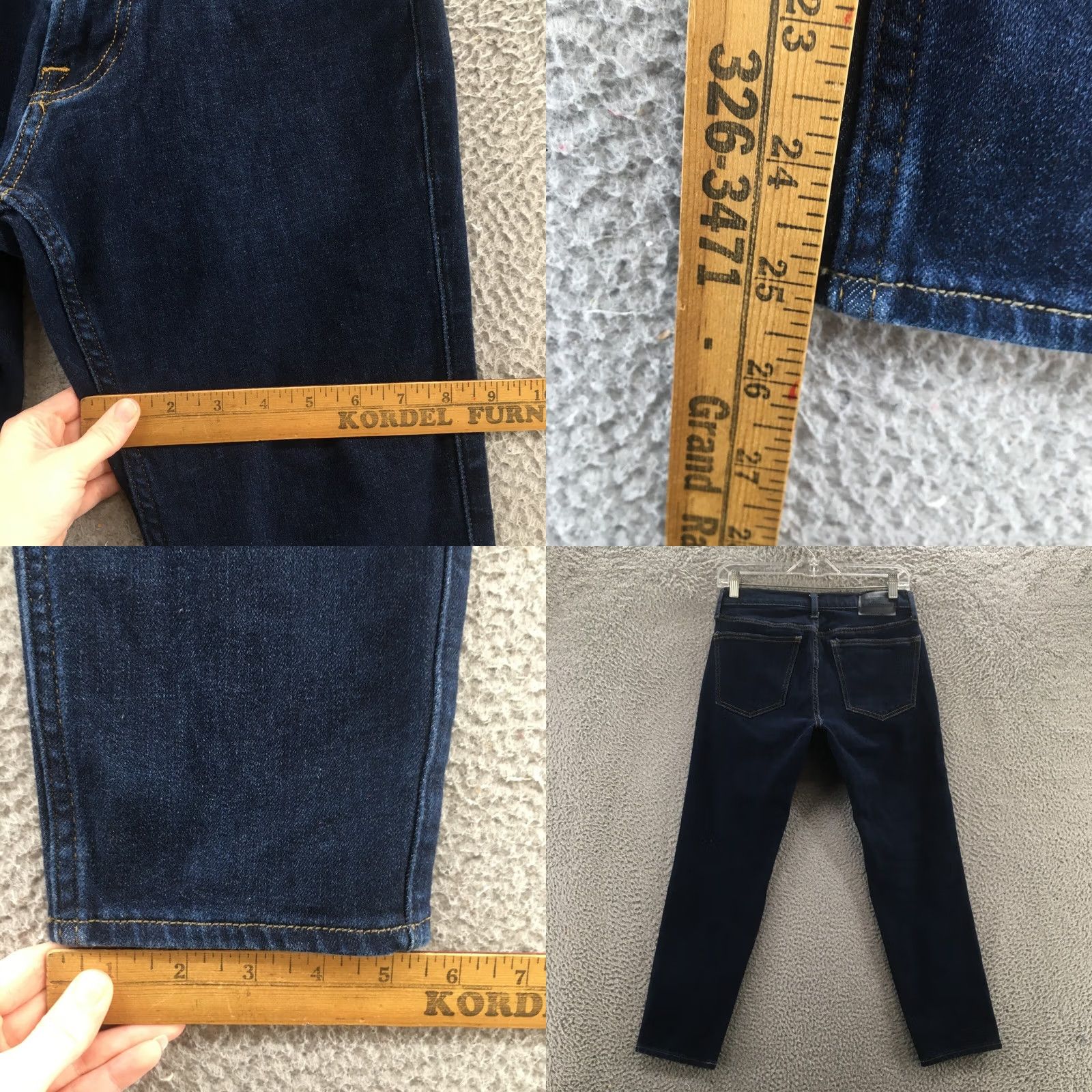Abercrombie & Fitch Abercrombie & Fitch Jeans Skinny Taper Mens 28x28 Blue Denim Zip Regular Rise 5-Pocket Modern Classic Size 28" / US 6 / IT 42 - 8 Thumbnail