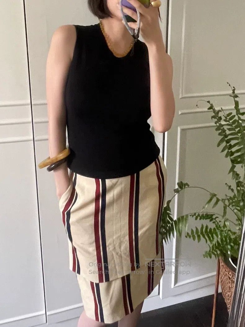 Dries Van Noten Dries Van Noten Yellow Midi Skirt Size 25" / US 0 / IT 36 - 7 Thumbnail