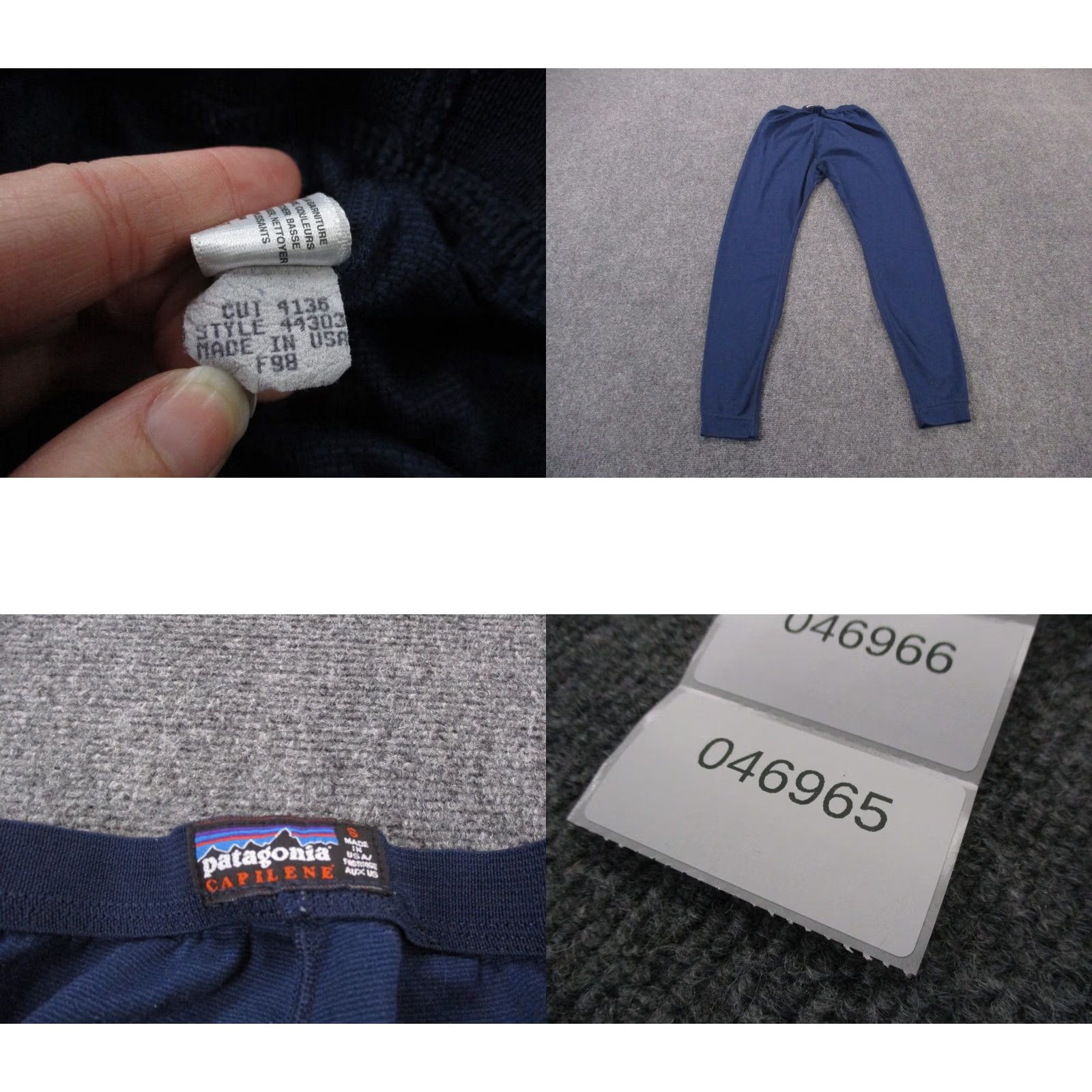 Patagonia VINTAGE Patagonia Pants Womens S Blue Capilene Performance Baselayer Hiking Size 28" / US 6 / IT 42 - 8 Thumbnail