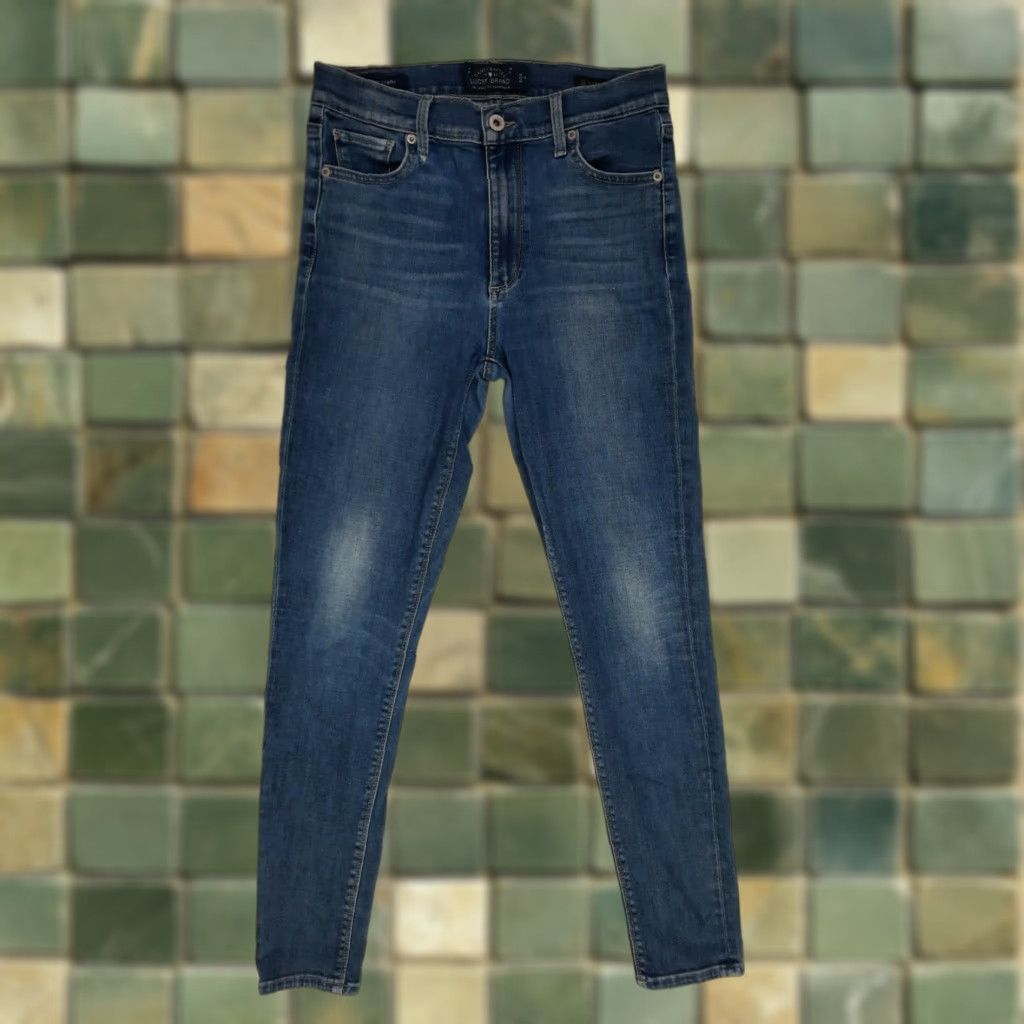 Lucky Brand Lucky Brand Bridgette Skinny Jeans Women 6/28 Denim Cotton Blend with Stretch Blue 28x26.5 Regular Mid Rise Zip Inseam 26.5” 6 Size 28" / US 6 / IT 42 - 1 Thumbnail