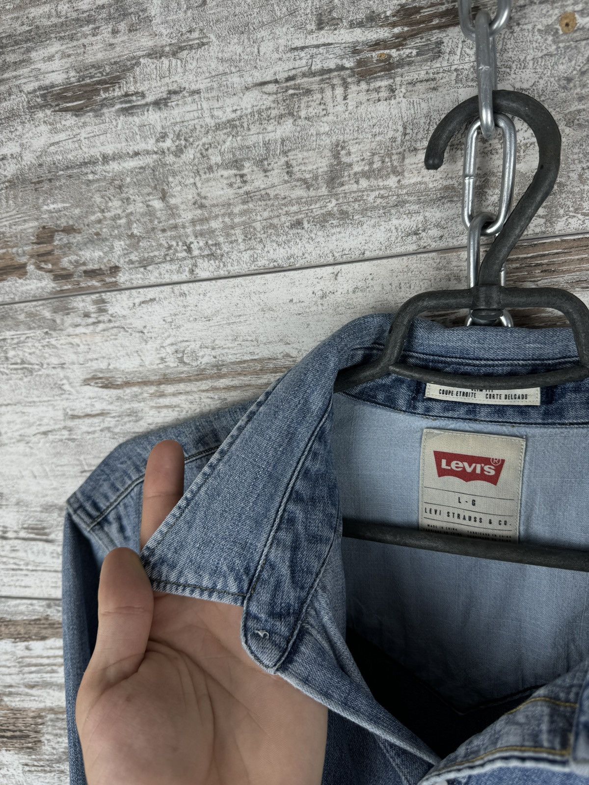 Levi's × Levi's Vintage Clothing × Vintage Mens Vintage Levis Shirts button up denim size L Size US L / EU 52-54 / 3 - 12 Thumbnail