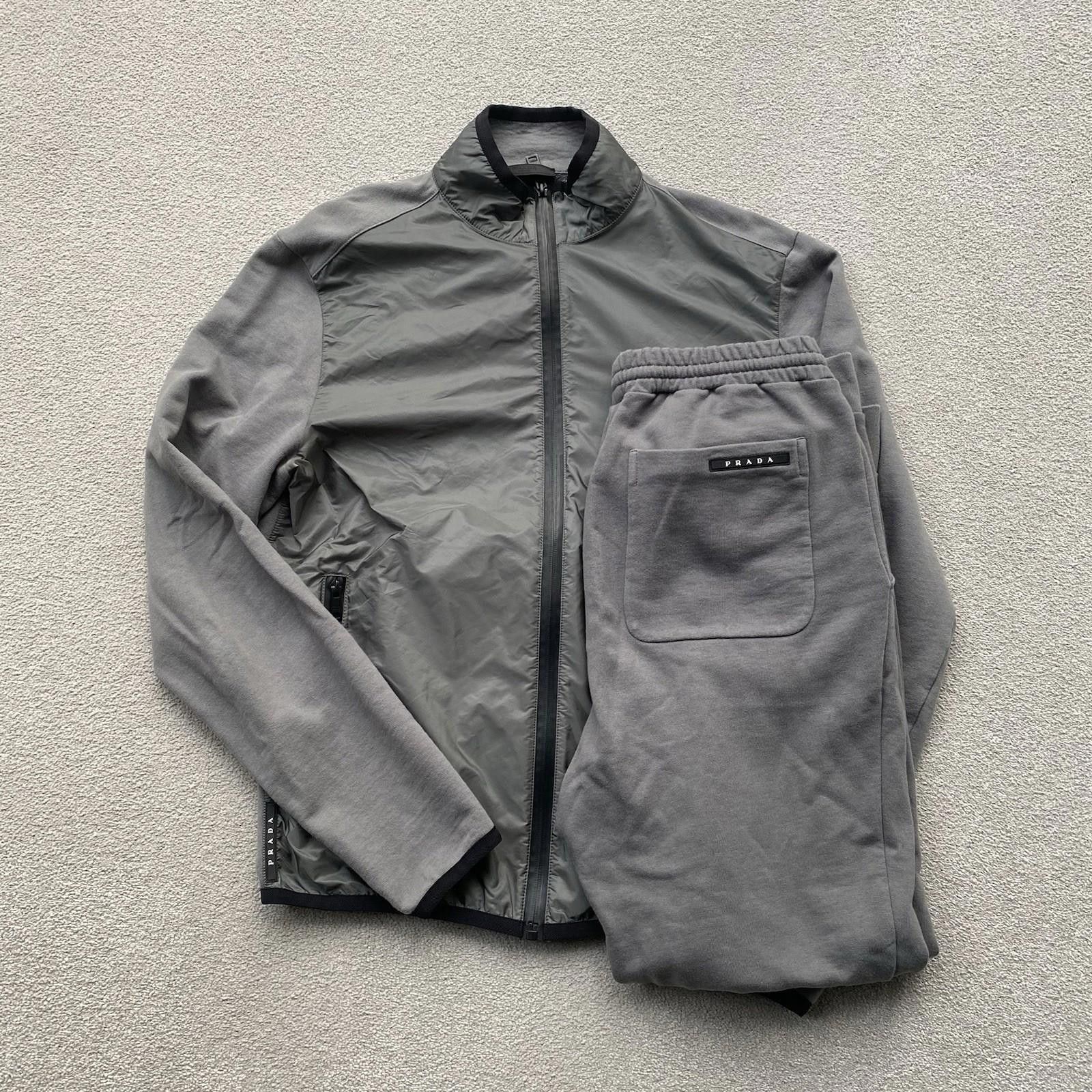 Prada Prada Sport Grey Tracksuit Medium Jacket Small Bottoms Size US S / EU 44-46 / 1 - 1 Thumbnail