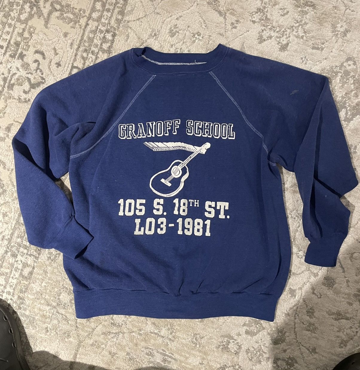 Vintage Vintage Granoff Music School Sweatshirt Size US S / EU 44-46 / 1 - 1 Thumbnail
