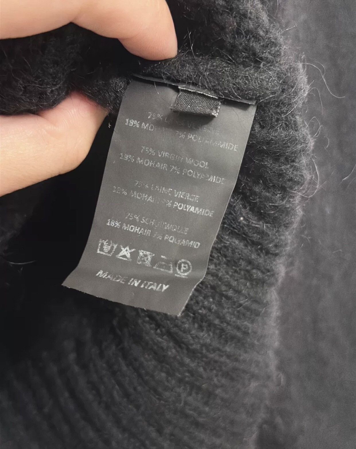 Raf Simons Raf Simons 2021AW flat spliced collar logo wool sweater Size US M / EU 48-50 / 2 - 8 Thumbnail