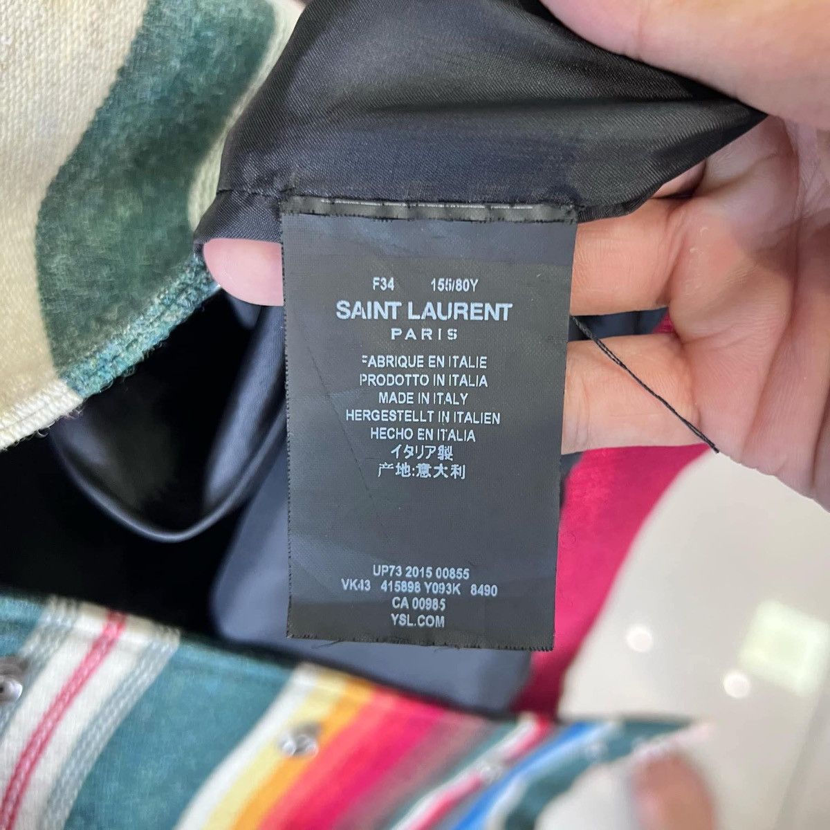 Saint Laurent Paris HEDI SLIMANE X SAINT LAURENT DINOSAUR BOMBER LEATHER JACKET Size XS / US 0-2 / IT 36-38 - 9 Thumbnail