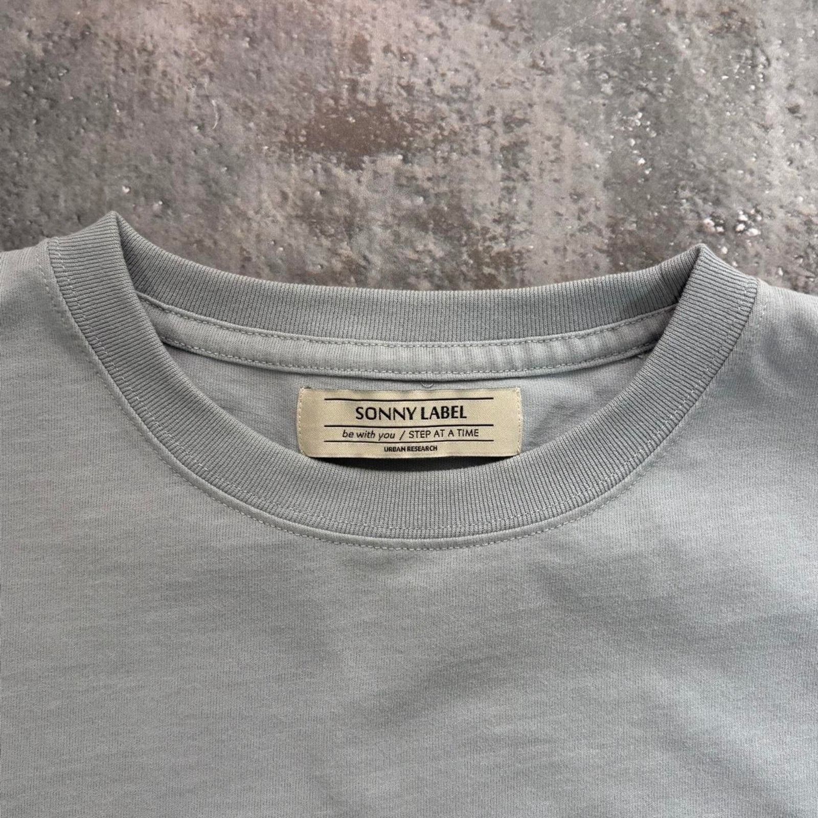 Japanese Brand × URBAN RESEARCH DOORS Blue Urban Research Sonny Label Blank Pocket T Shirt! Nylon Size US L / EU 52-54 / 3 - 4 Thumbnail