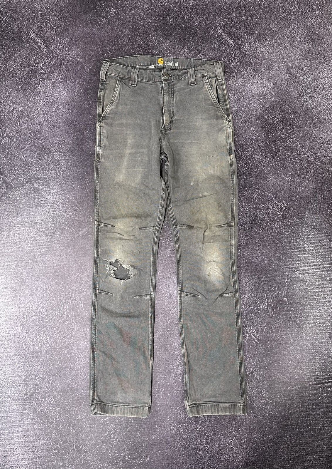 Carhartt Vintage Carhartt Distressed USA Faded Opium Hype Work Pants Size US 30 / EU 46 - 2 Thumbnail