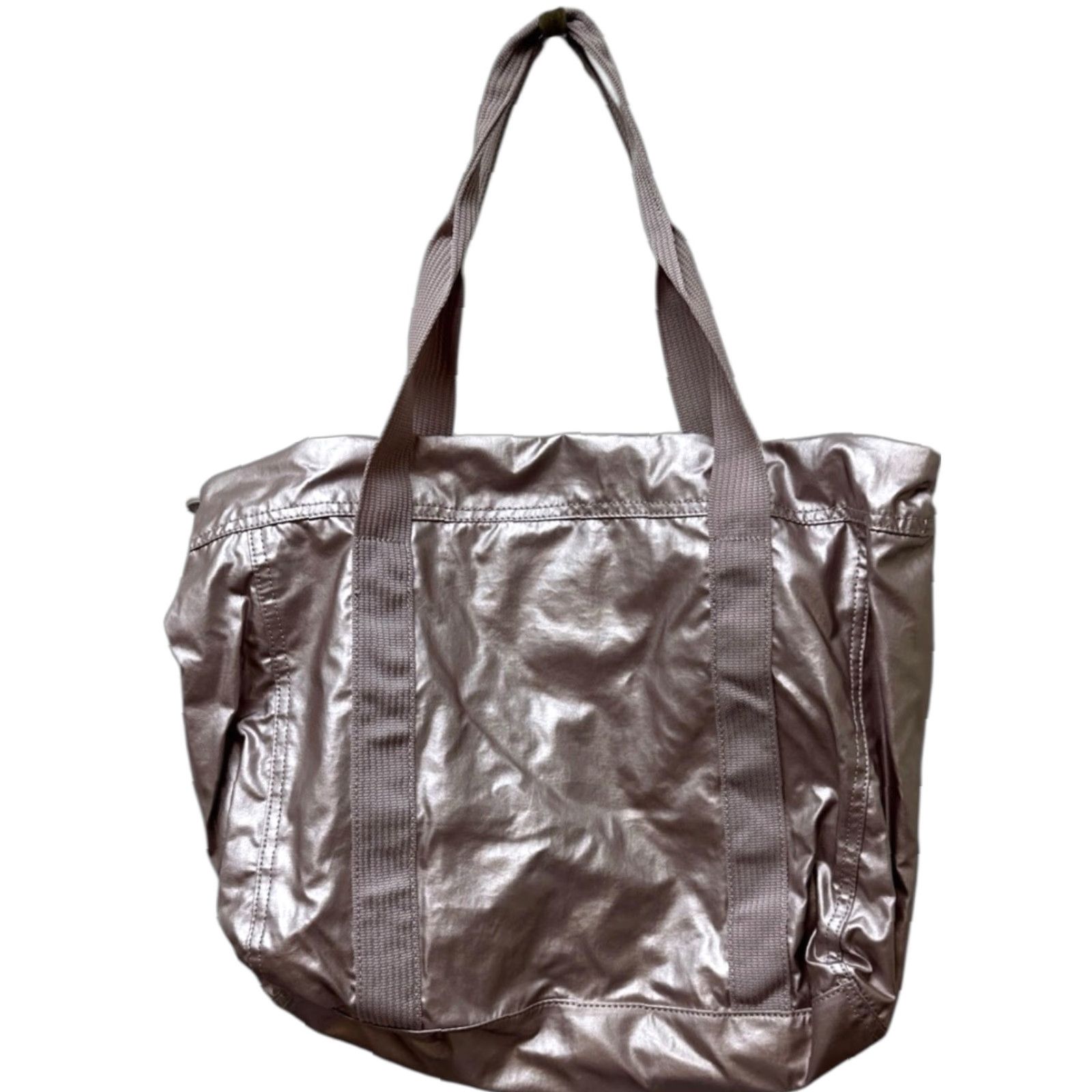 VINTAGE Kipling Asseni Tote Bag Metallic Rose Monkey Charm NEW