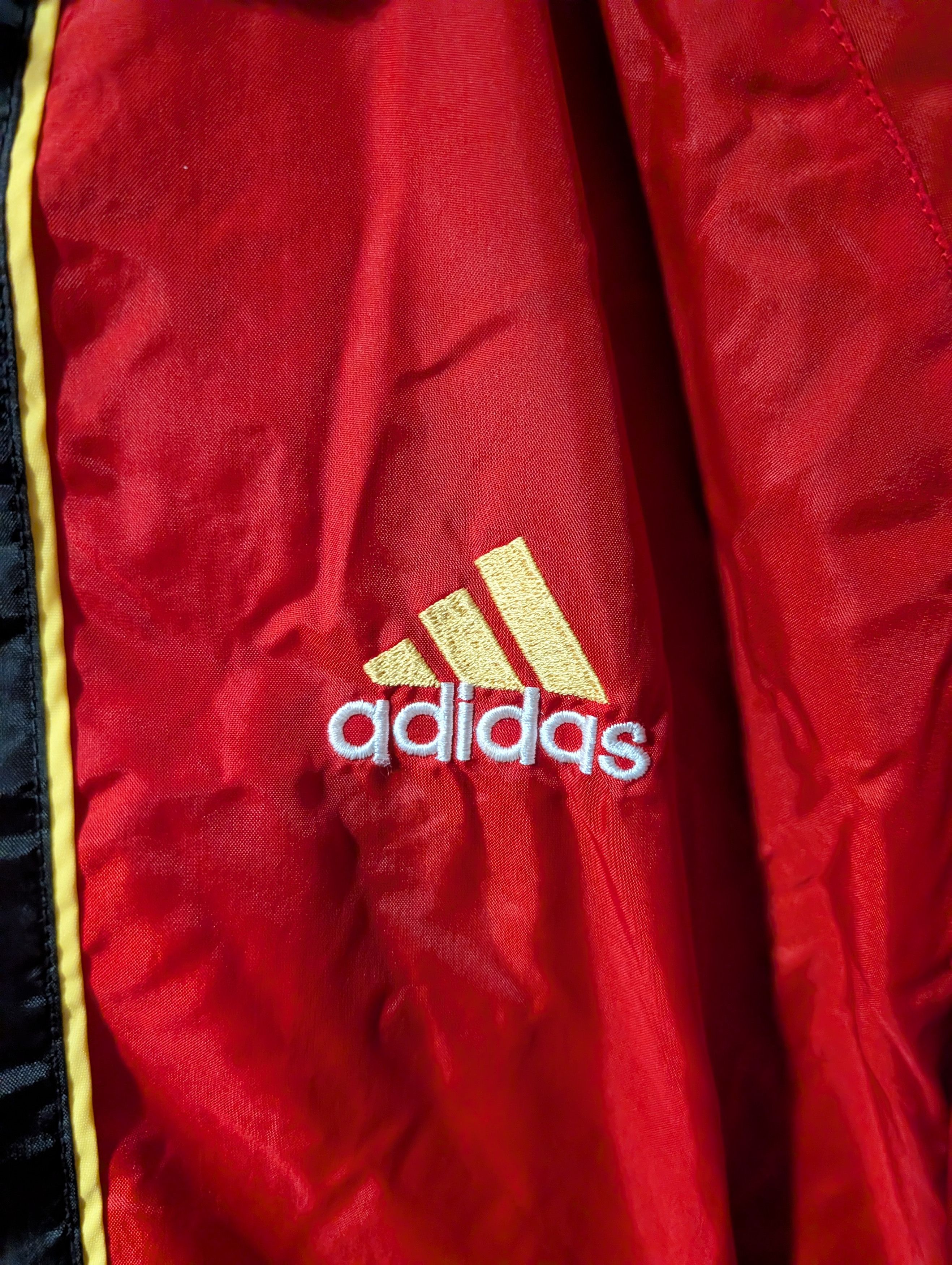 Adidas Vintage 90s Adidas Embroidered Stripe Windbreaker Jacket Size US M / EU 48-50 / 2 - 2 Thumbnail